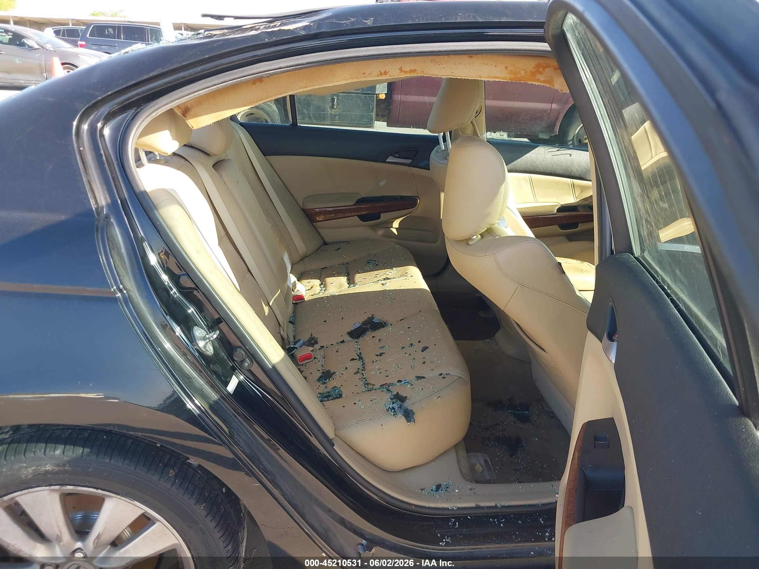 2012 Honda Accord 2.4 Ex-l Черный vin: 1HGCP2F82CA099051