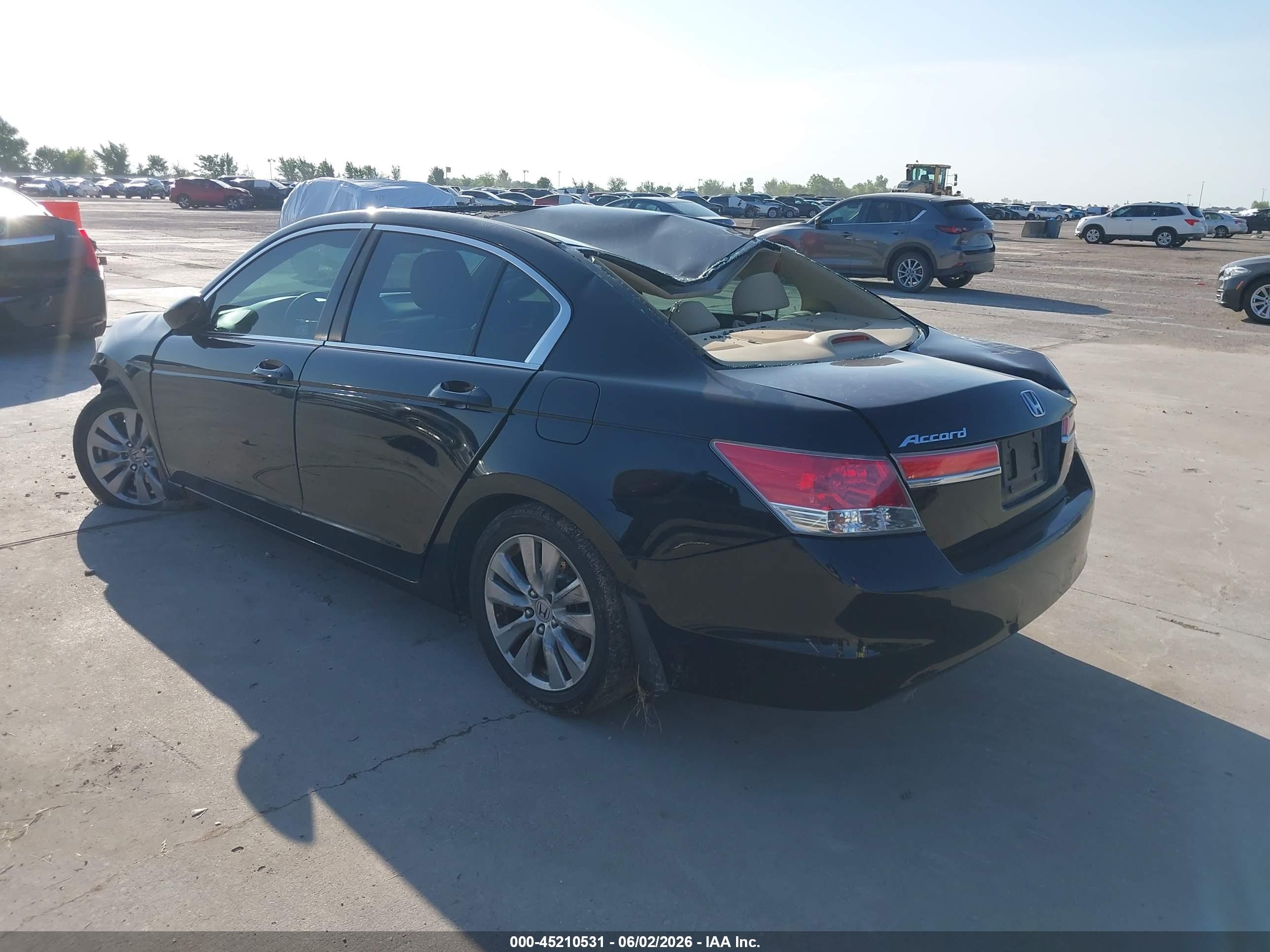 2012 Honda Accord 2.4 Ex-l Черный vin: 1HGCP2F82CA099051
