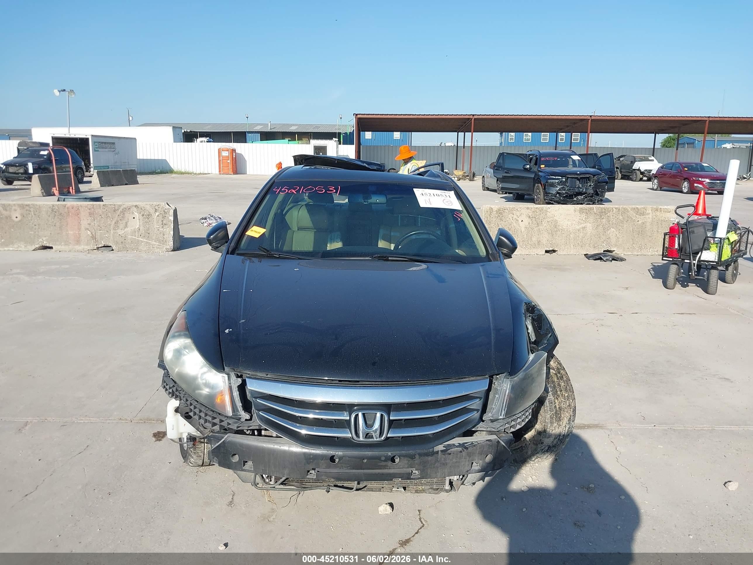 2012 Honda Accord 2.4 Ex-l Черный vin: 1HGCP2F82CA099051