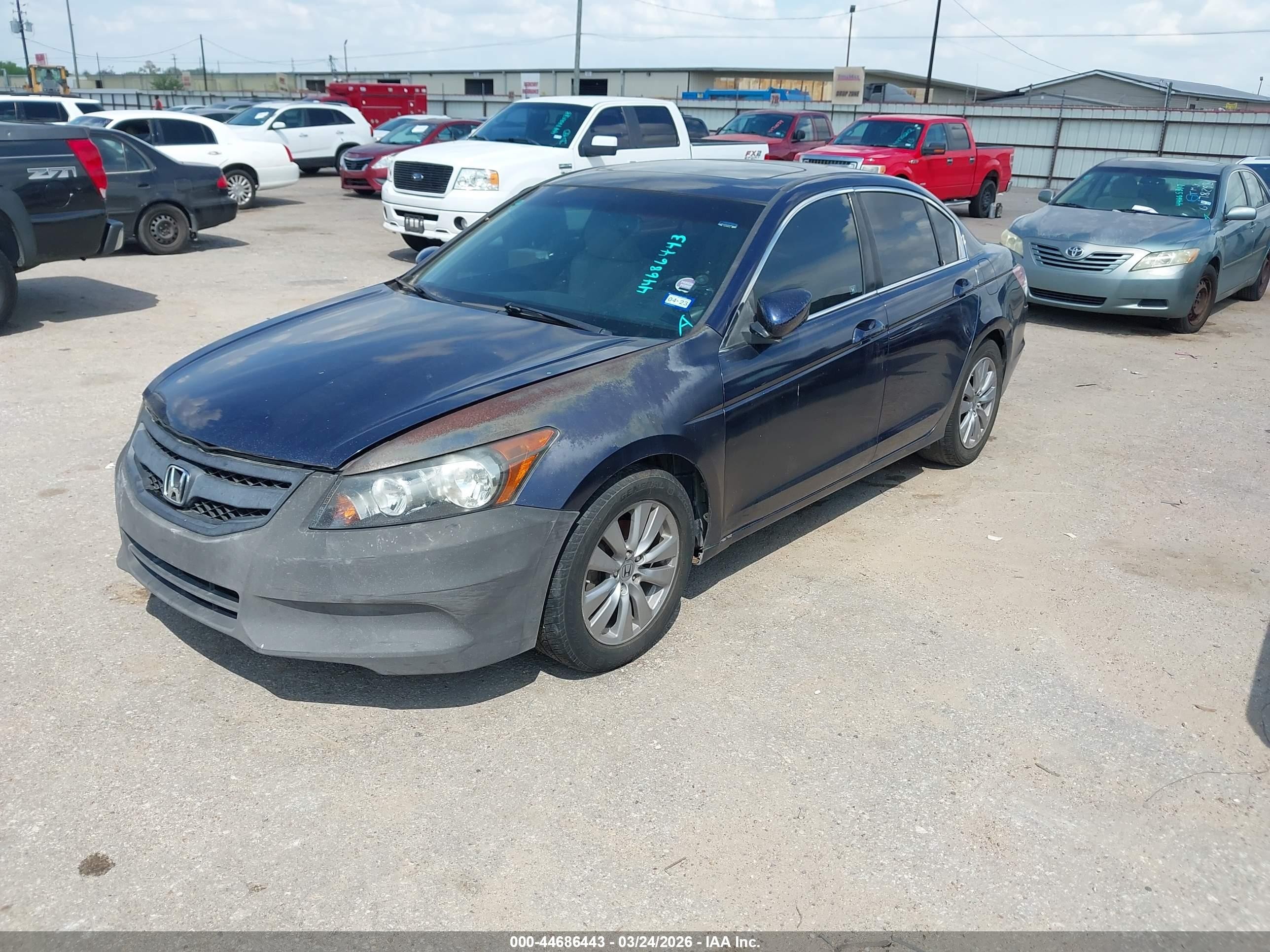 2012 Honda Accord Sdn 2.4 Ex-l/ex-l Dark Blue vin: 1HGCP2F82CA121775