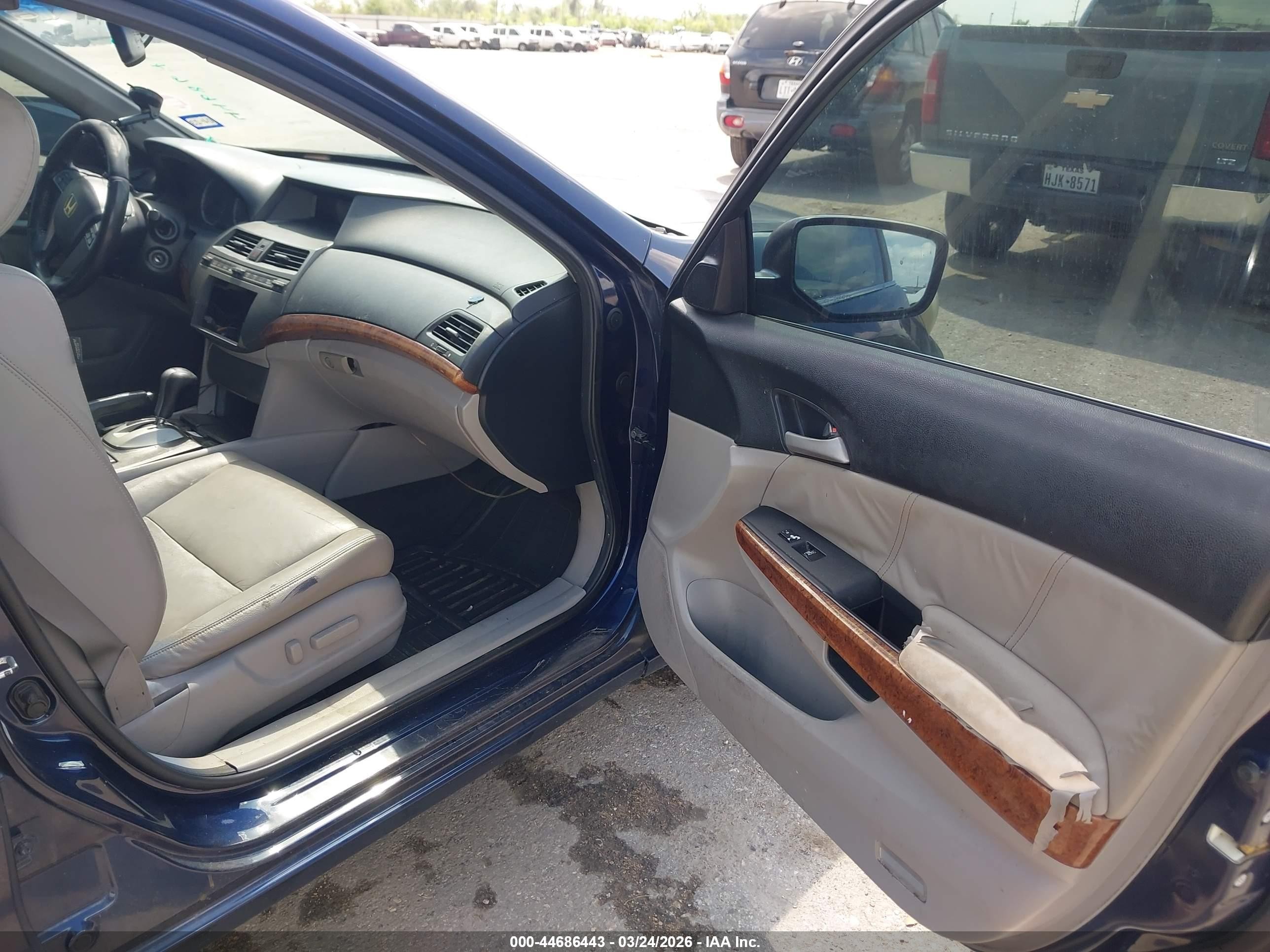 2012 Honda Accord Sdn 2.4 Ex-l/ex-l Dark Blue vin: 1HGCP2F82CA121775