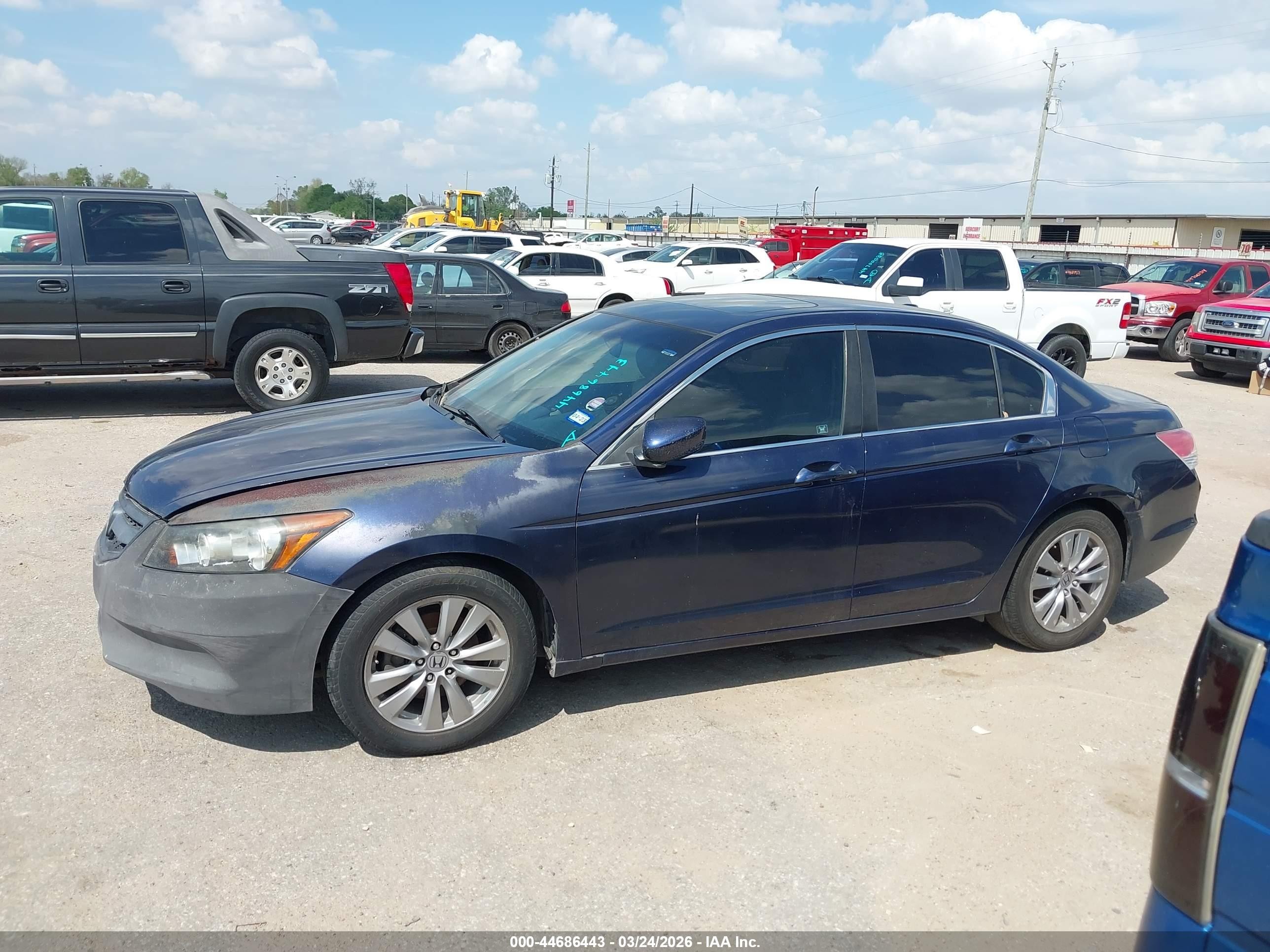 2012 Honda Accord Sdn 2.4 Ex-l/ex-l Dark Blue vin: 1HGCP2F82CA121775