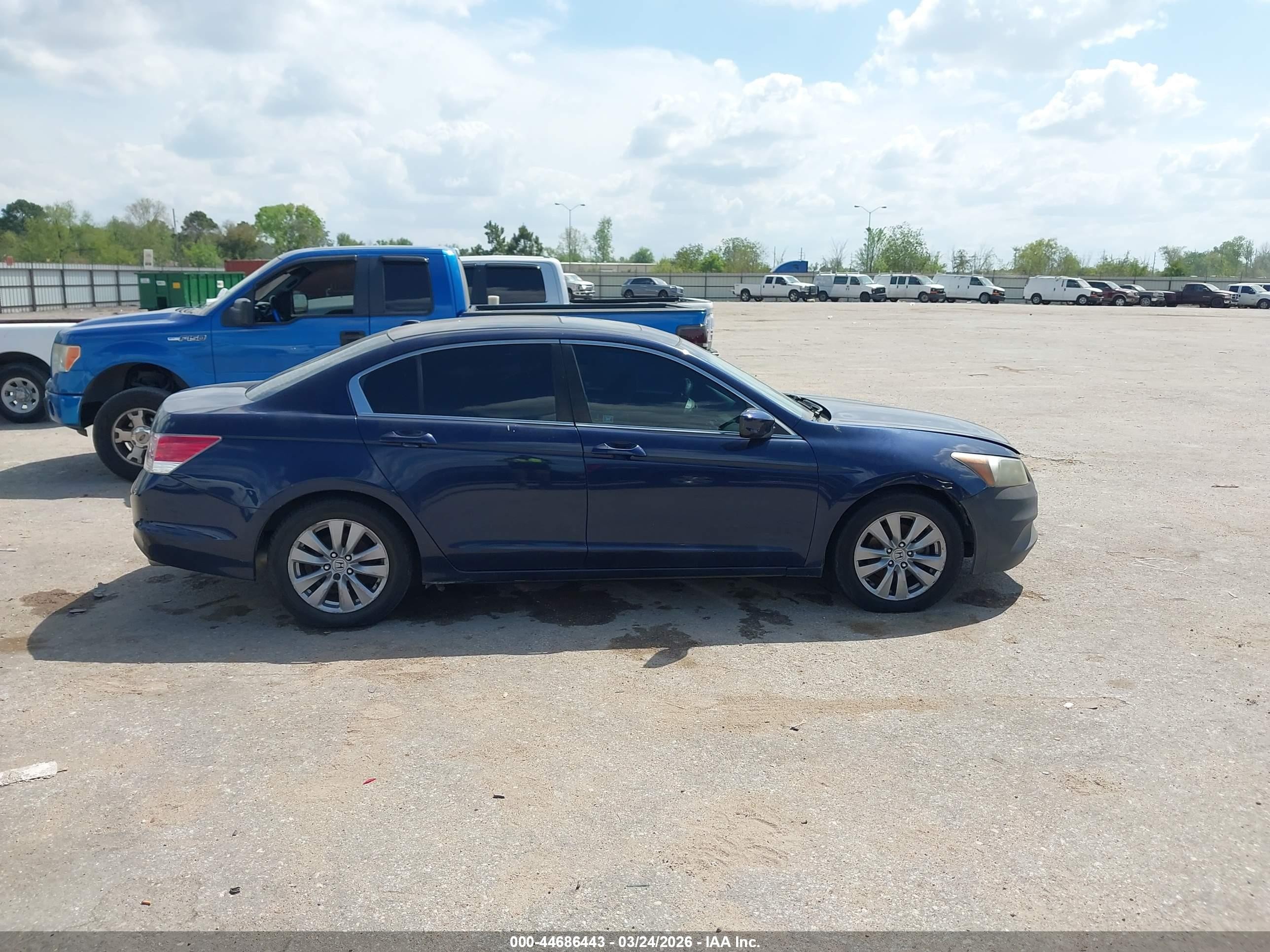2012 Honda Accord Sdn 2.4 Ex-l/ex-l Dark Blue vin: 1HGCP2F82CA121775