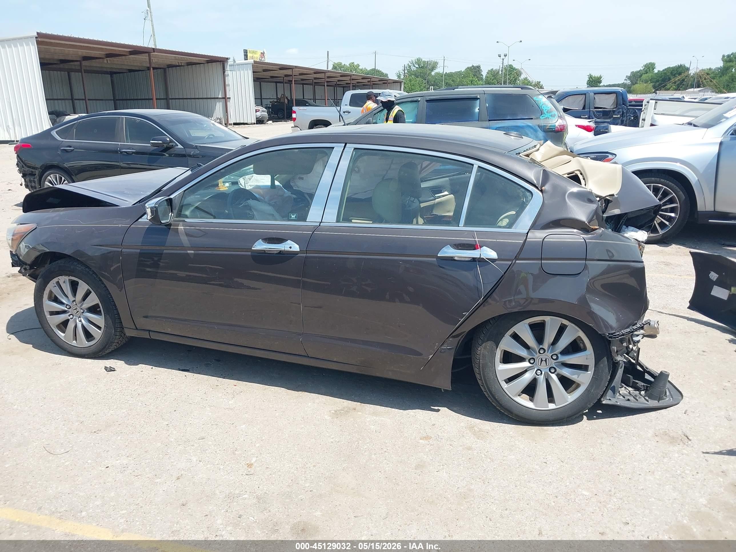 2012 Honda Accord 2.4 Ex-l Brown vin: 1HGCP2F82CA126054