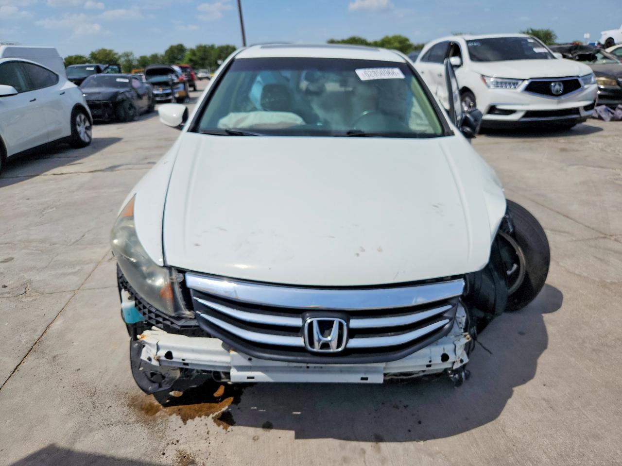 2012 Honda Accord Ex Белый vin: 1HGCP2F82CA148748