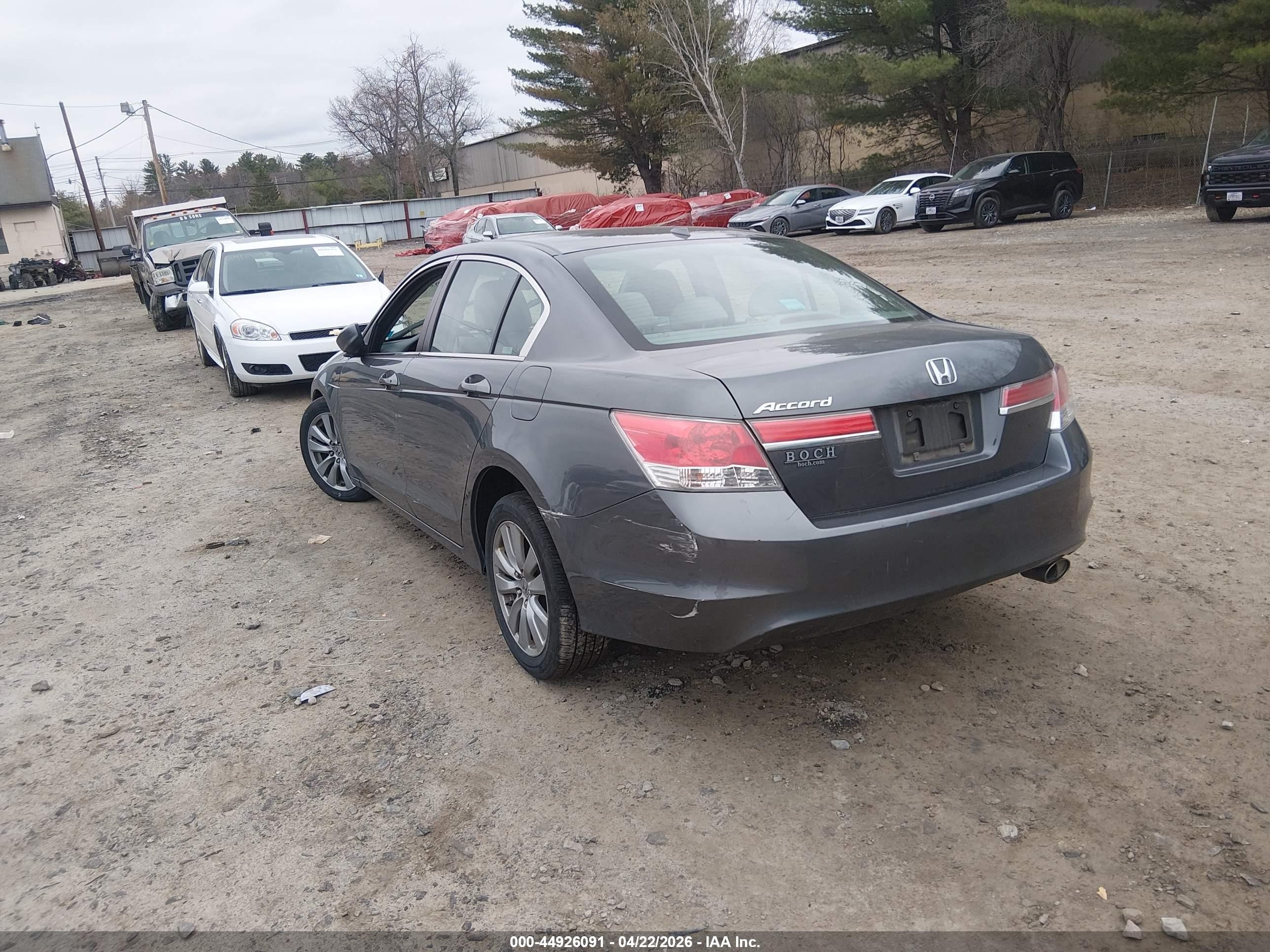 2012 Honda Accord 2.4 Ex-l Gray vin: 1HGCP2F82CA150502