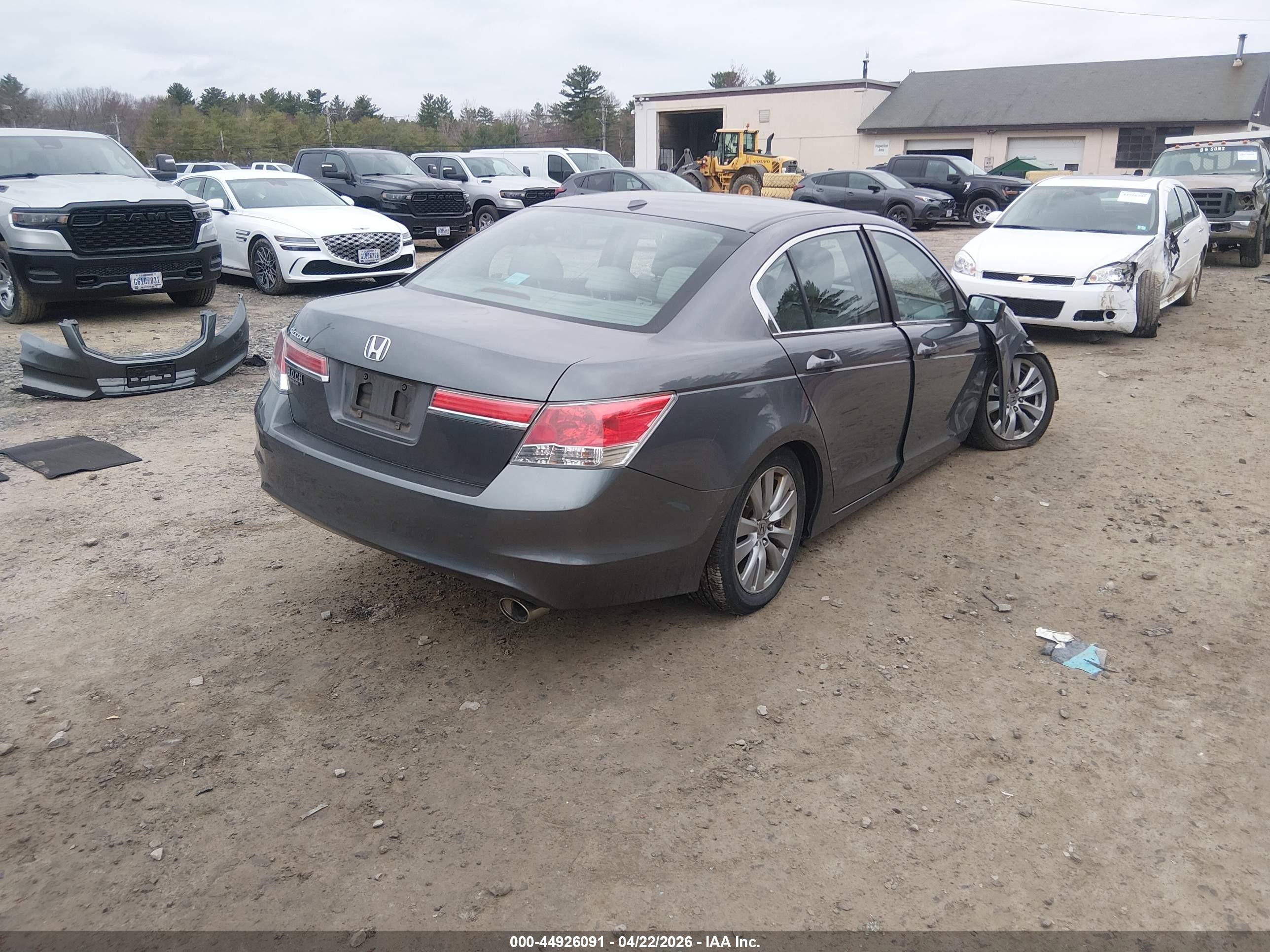 2012 Honda Accord 2.4 Ex-l Gray vin: 1HGCP2F82CA150502