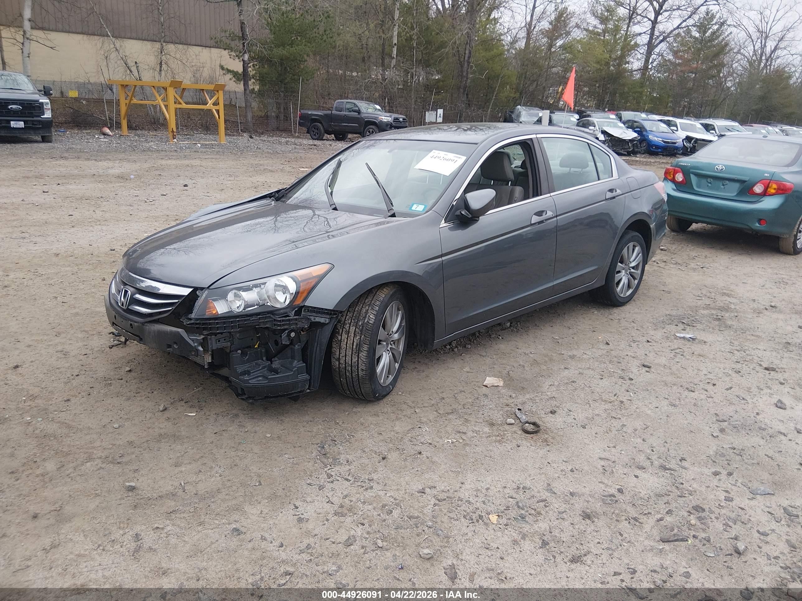 2012 Honda Accord 2.4 Ex-l Gray vin: 1HGCP2F82CA150502