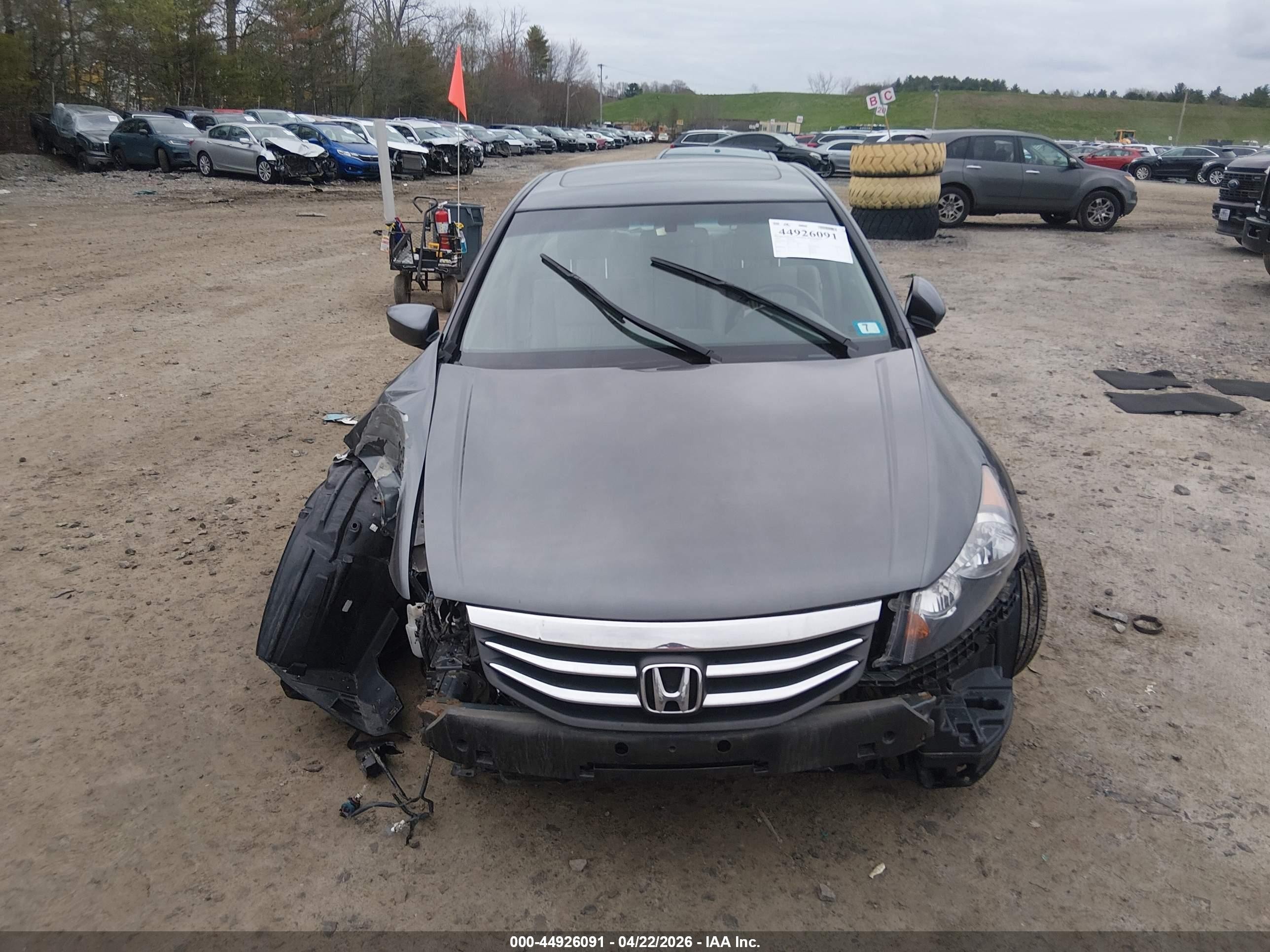 2012 Honda Accord 2.4 Ex-l Gray vin: 1HGCP2F82CA150502