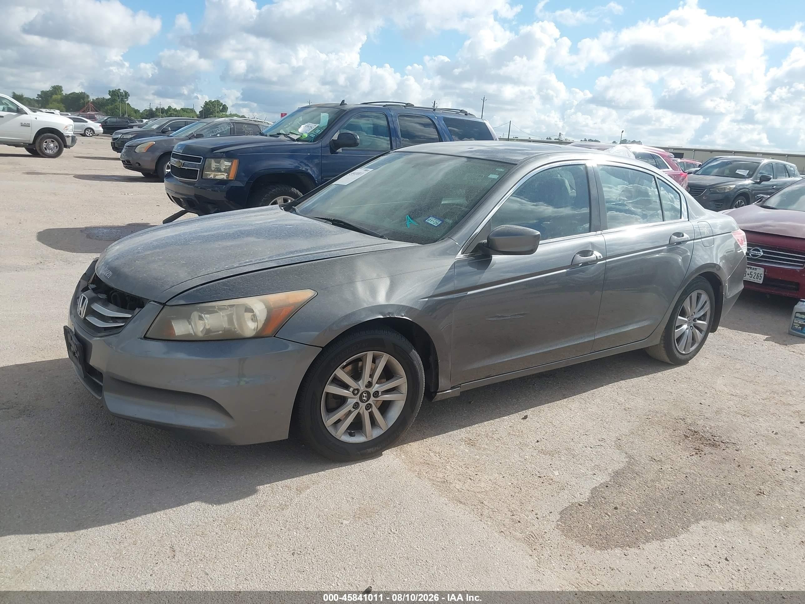 2012 Honda Accord 2.4 Ex-l Gray vin: 1HGCP2F82CA151214
