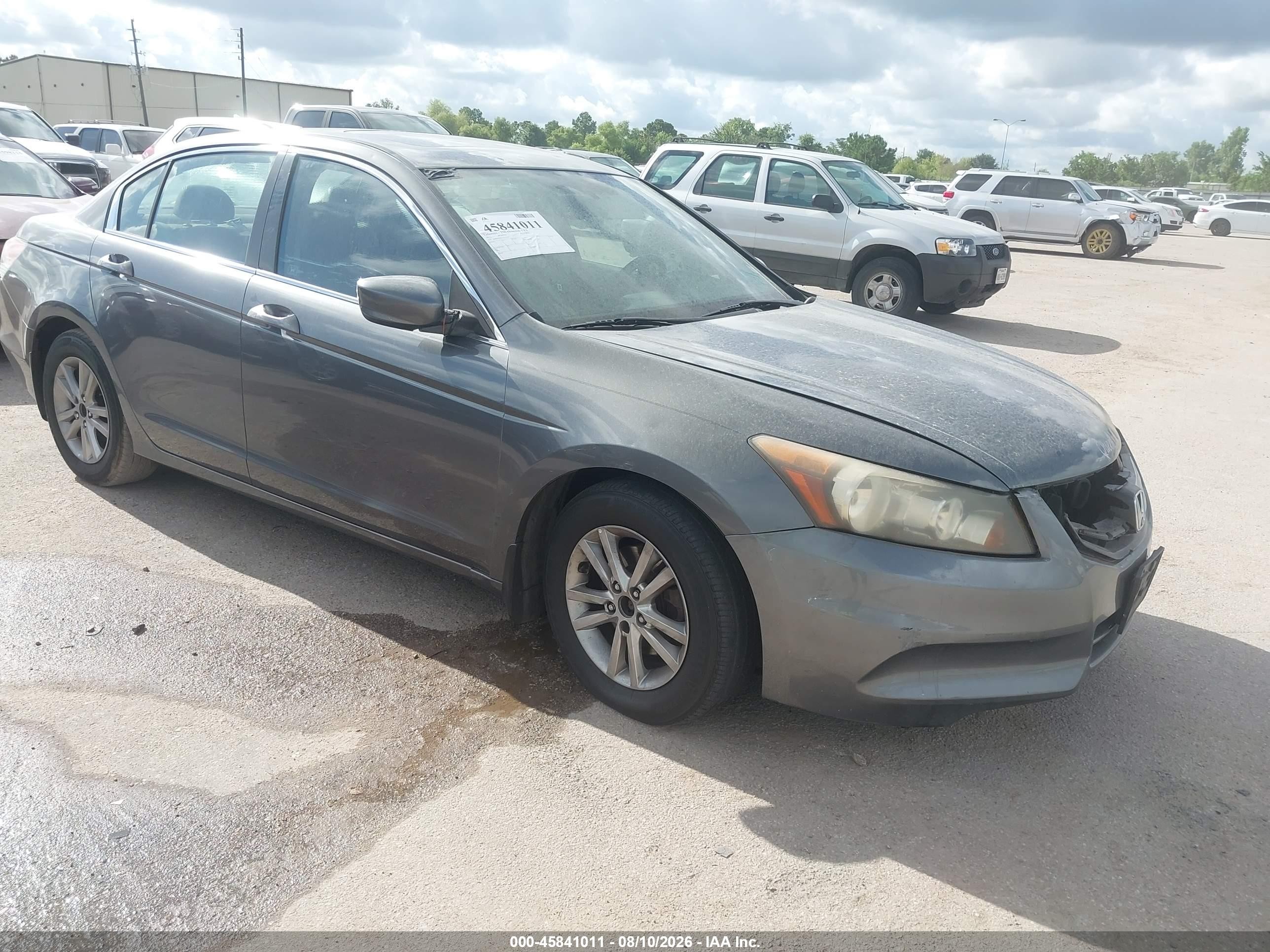 2012 Honda Accord 2.4 Ex-l Gray vin: 1HGCP2F82CA151214