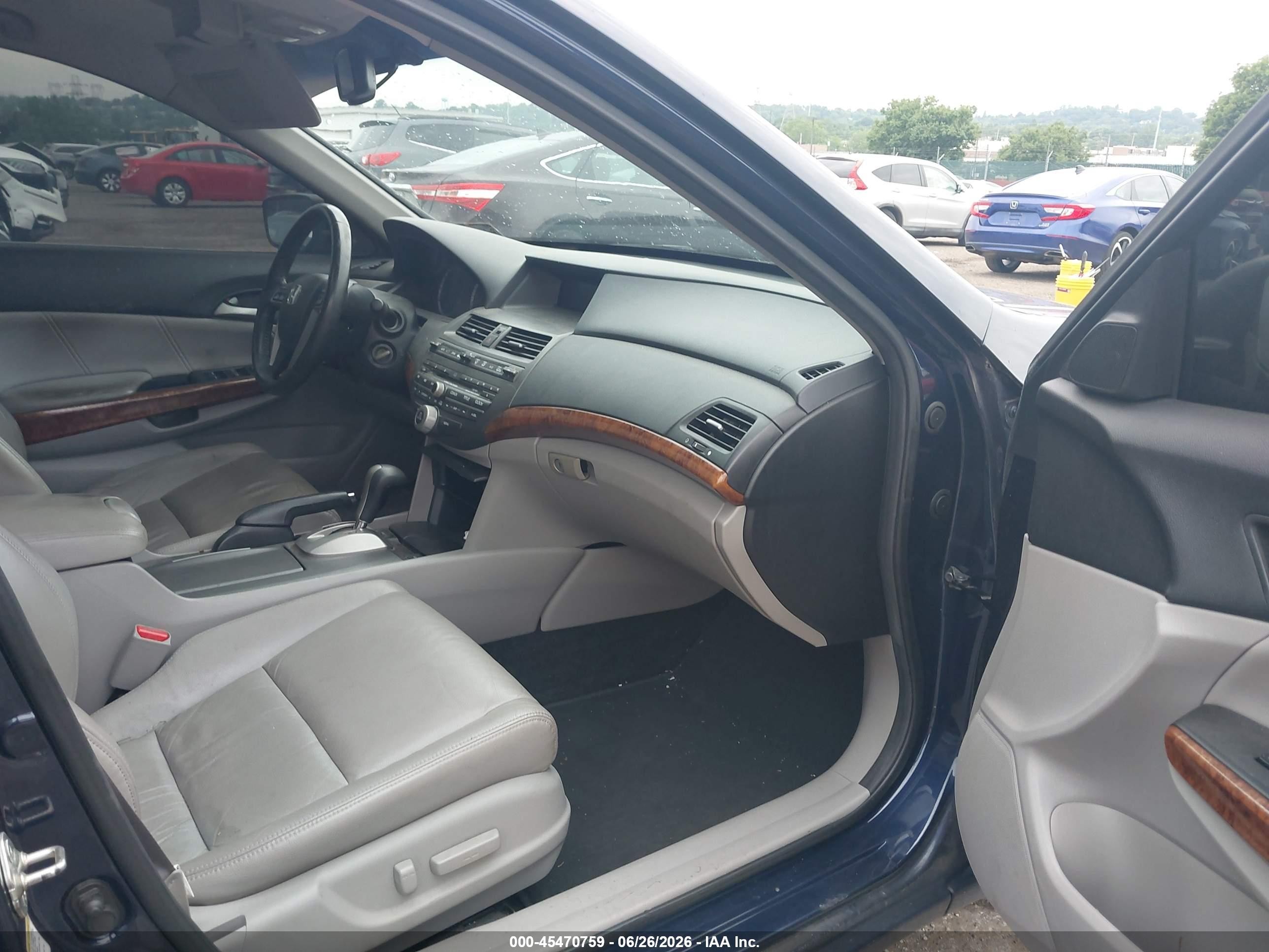 2012 Honda Accord 2.4 Ex-l Dark Blue vin: 1HGCP2F82CA163136
