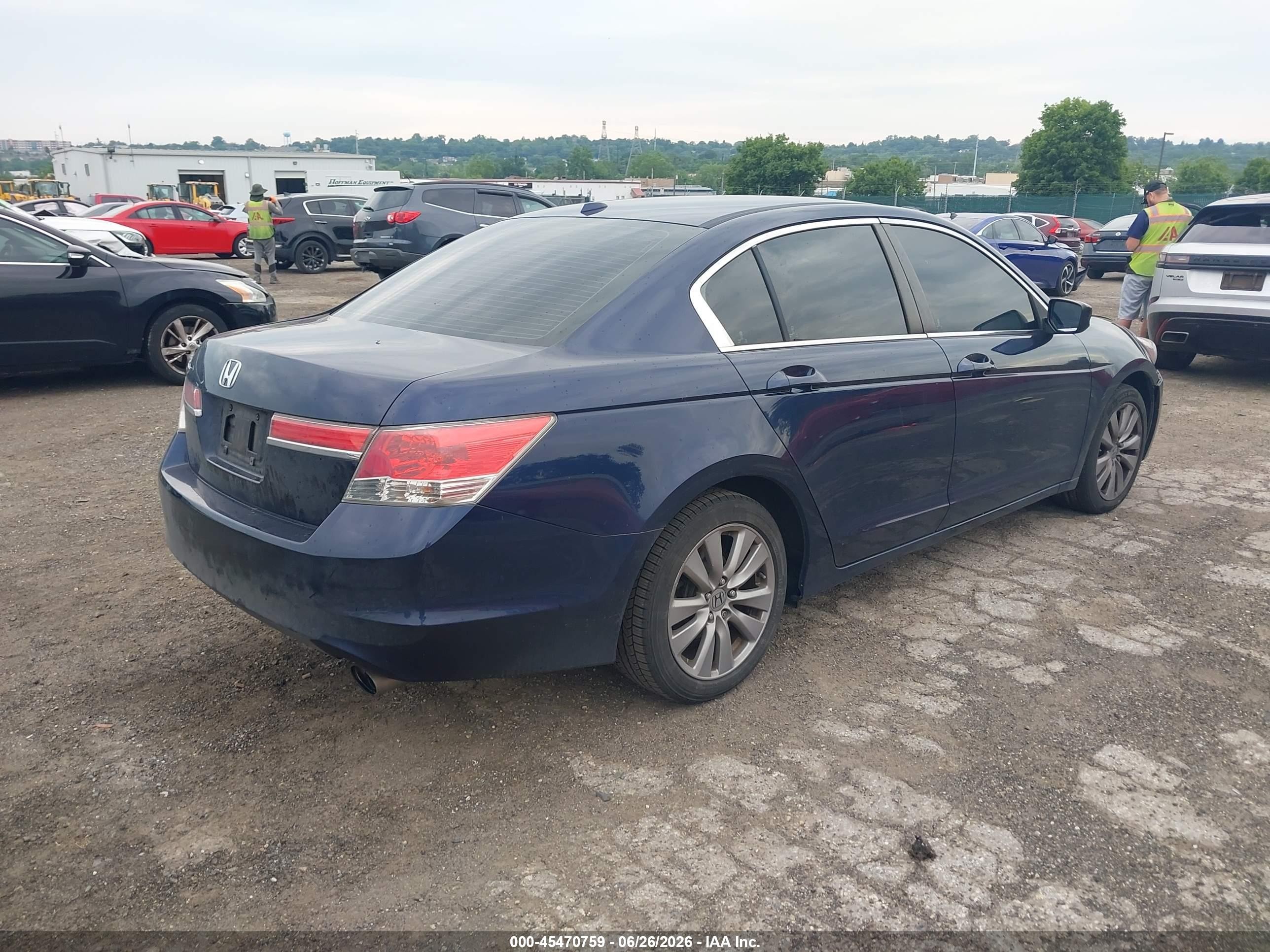 2012 Honda Accord 2.4 Ex-l Dark Blue vin: 1HGCP2F82CA163136