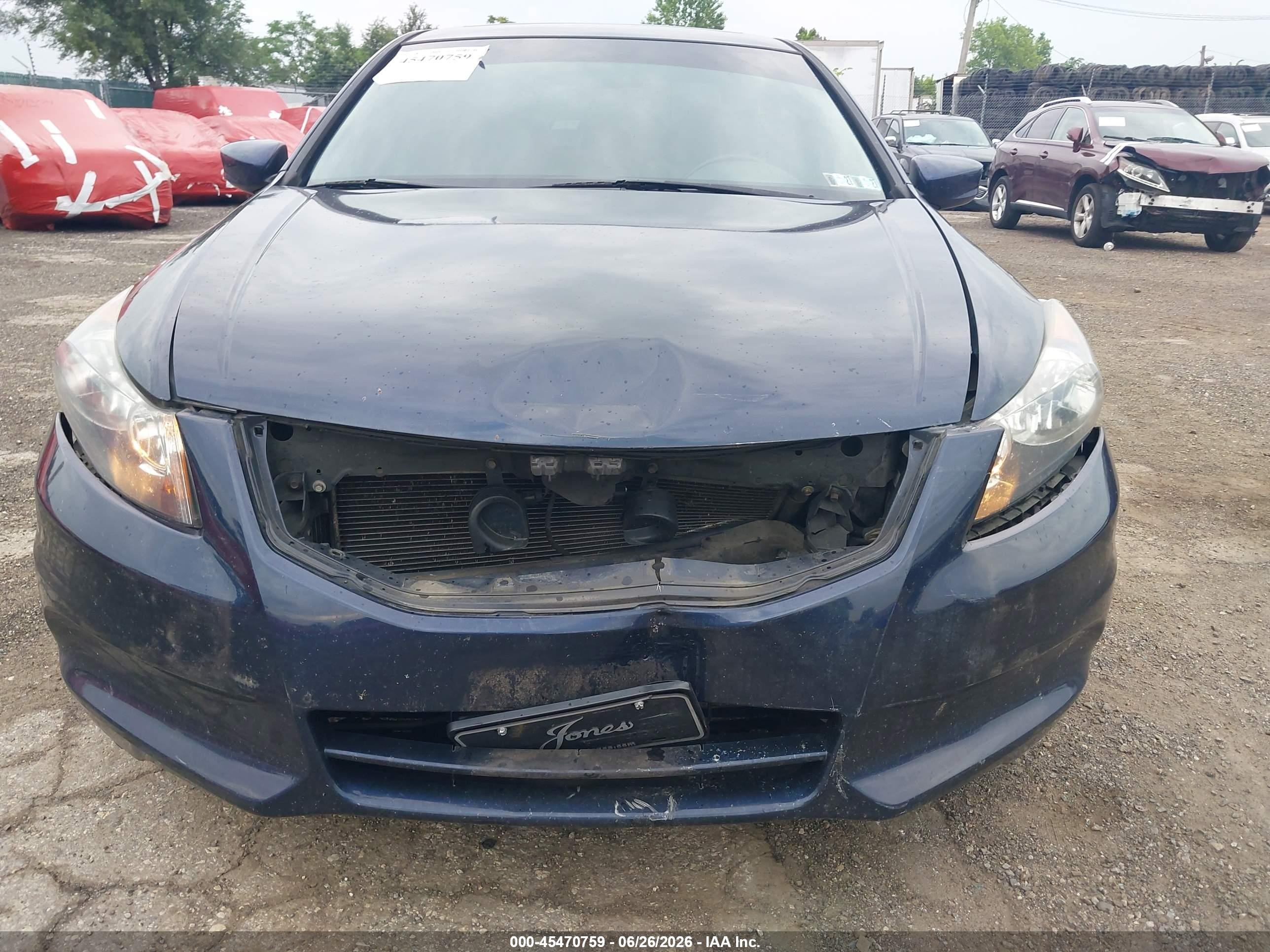 2012 Honda Accord 2.4 Ex-l Dark Blue vin: 1HGCP2F82CA163136