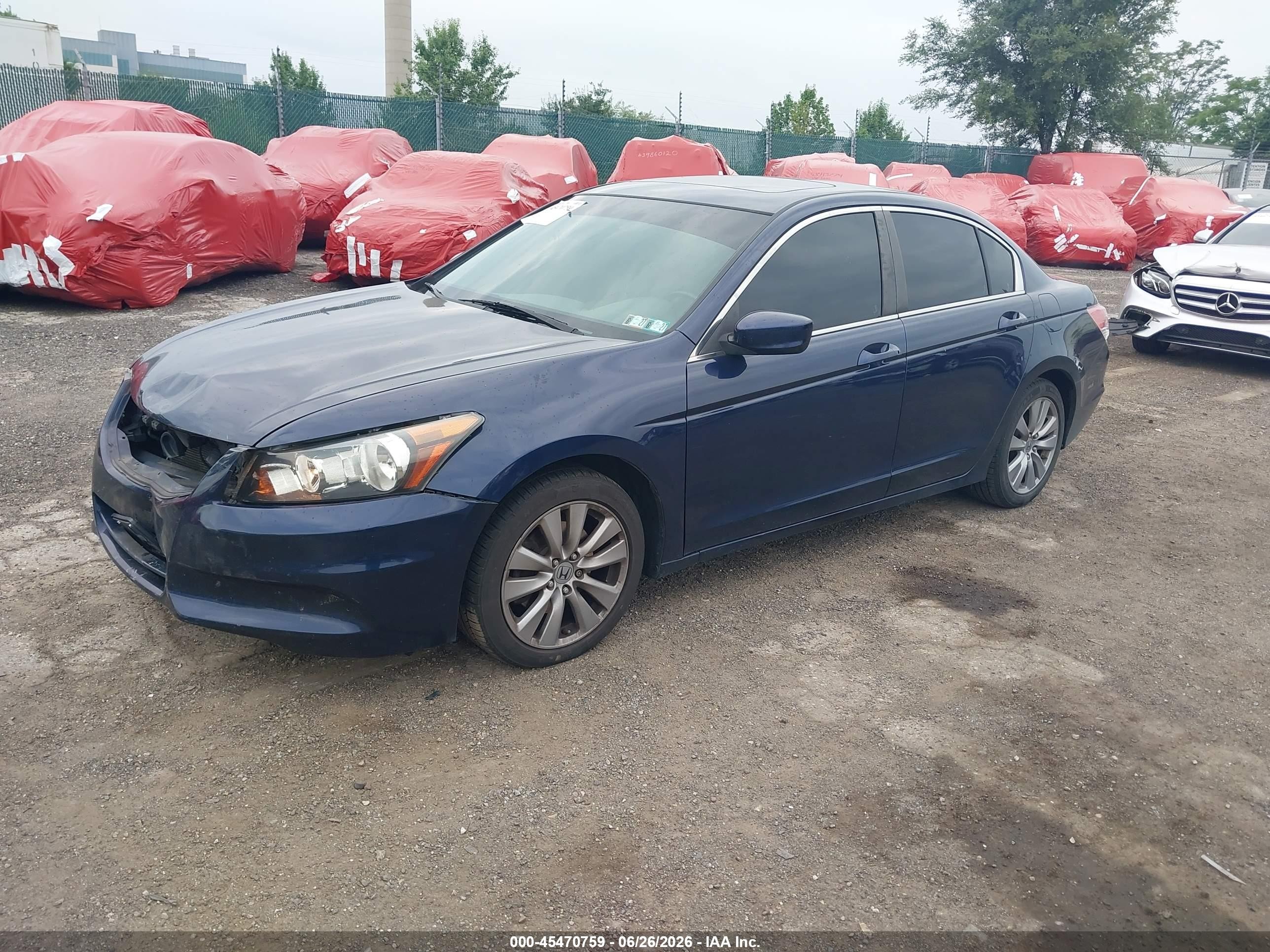 2012 Honda Accord 2.4 Ex-l Dark Blue vin: 1HGCP2F82CA163136