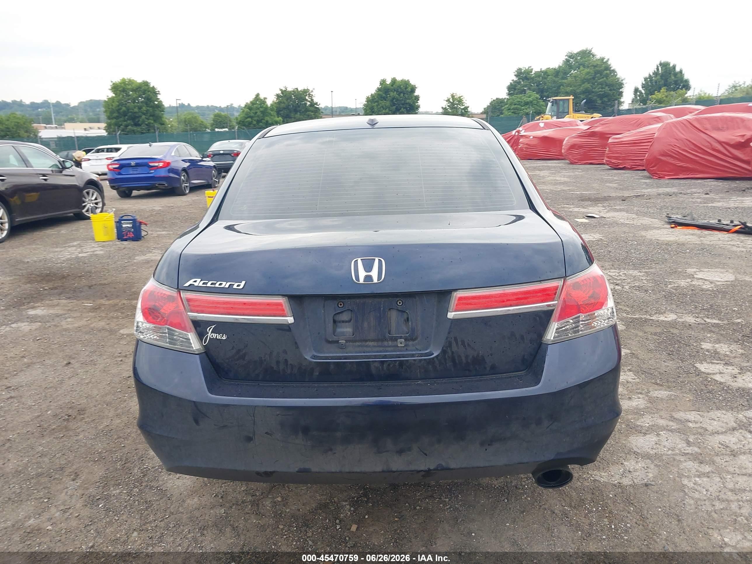 2012 Honda Accord 2.4 Ex-l Dark Blue vin: 1HGCP2F82CA163136