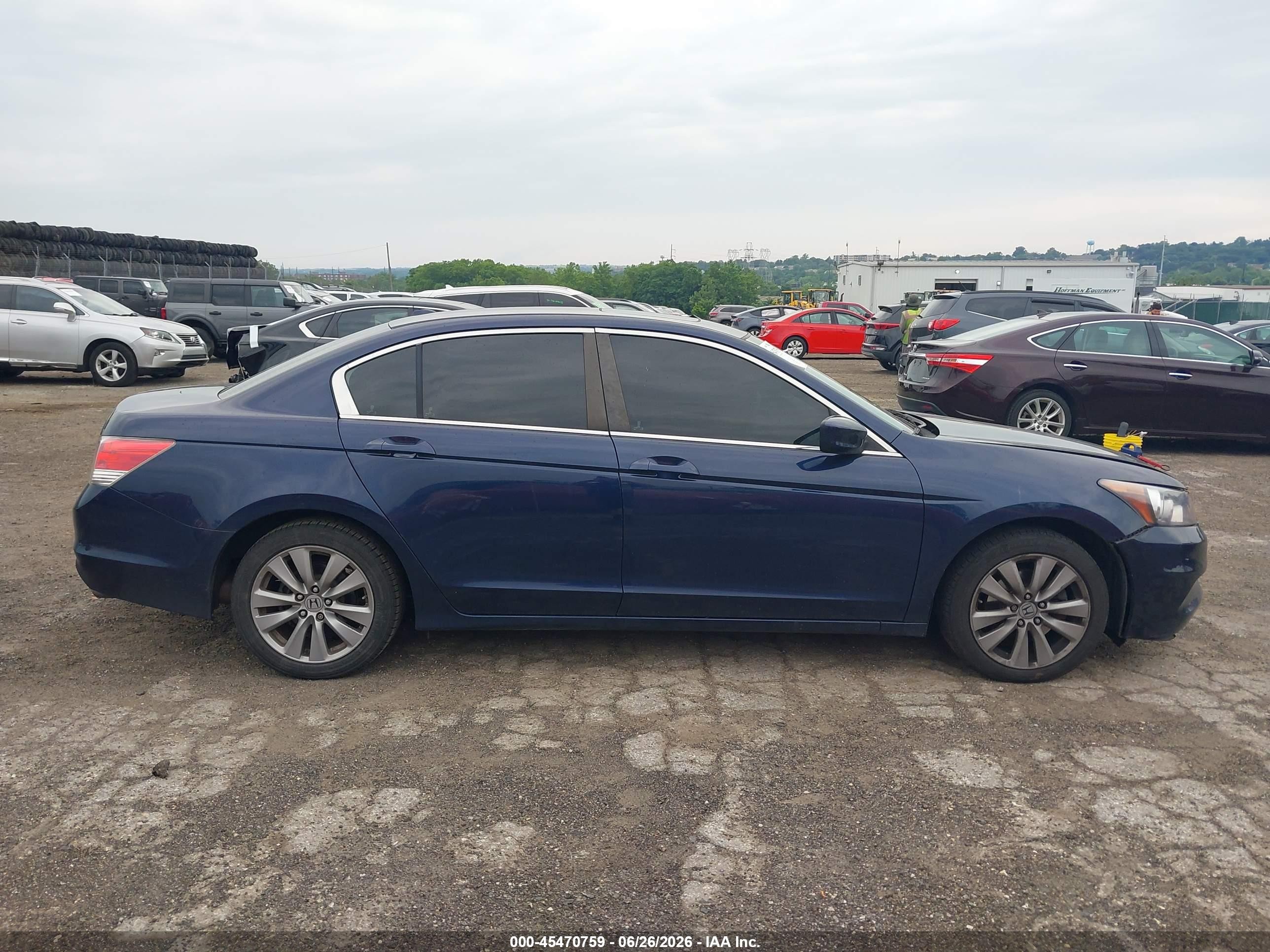 2012 Honda Accord 2.4 Ex-l Dark Blue vin: 1HGCP2F82CA163136