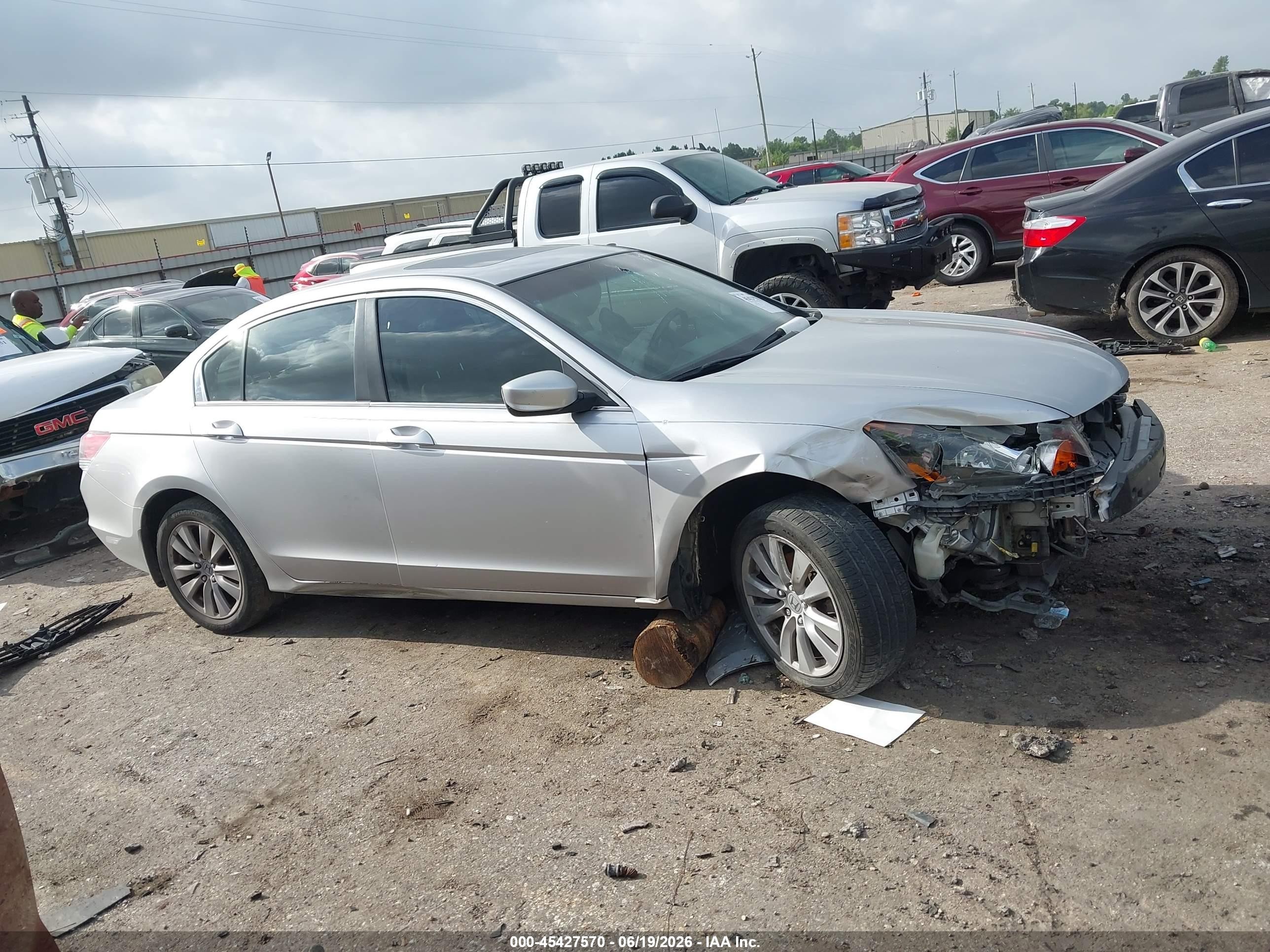 2012 Honda Accord 2.4 Ex-l Silver vin: 1HGCP2F82CA213842
