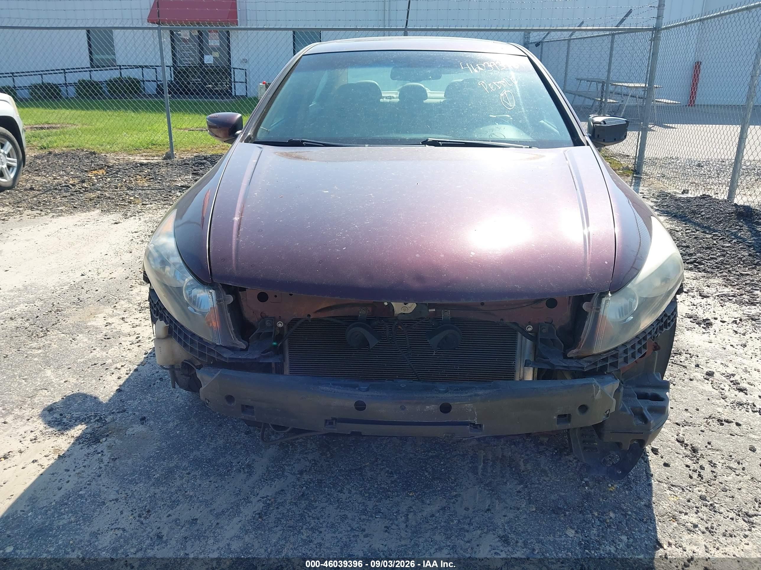 2012 Honda Accord 2.4 Ex-l Burgundy vin: 1HGCP2F82CA216319