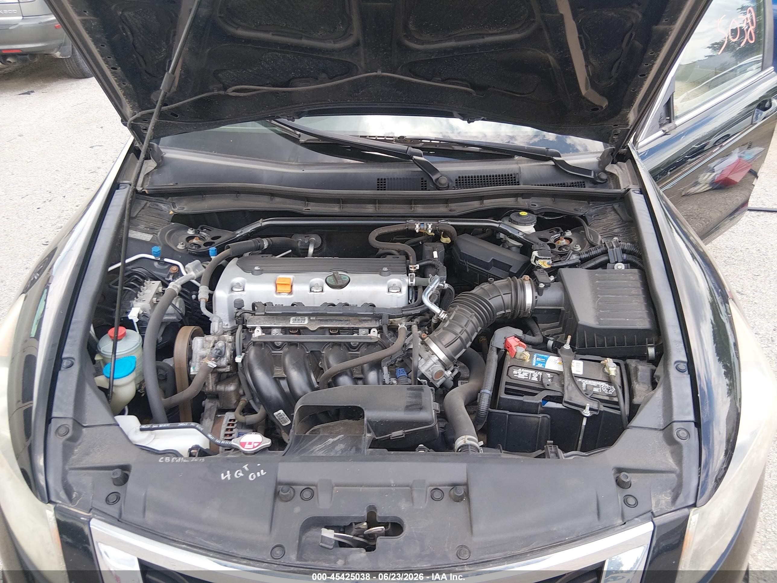 2010 Honda Accord 2.4 Ex-l Черный vin: 1HGCP2F83AA016692