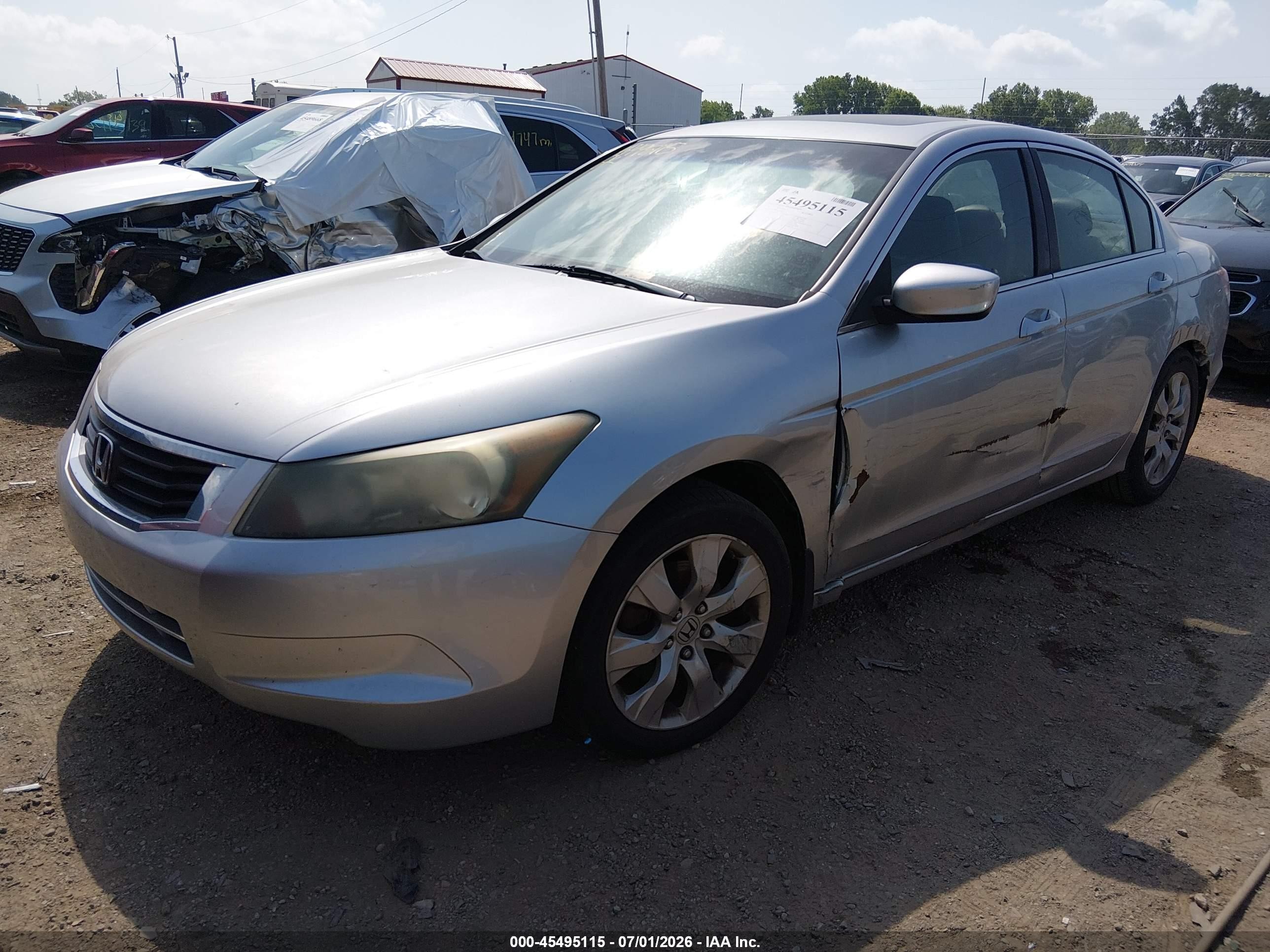 2010 Honda Accord 2.4 Ex-l Silver vin: 1HGCP2F83AA029541