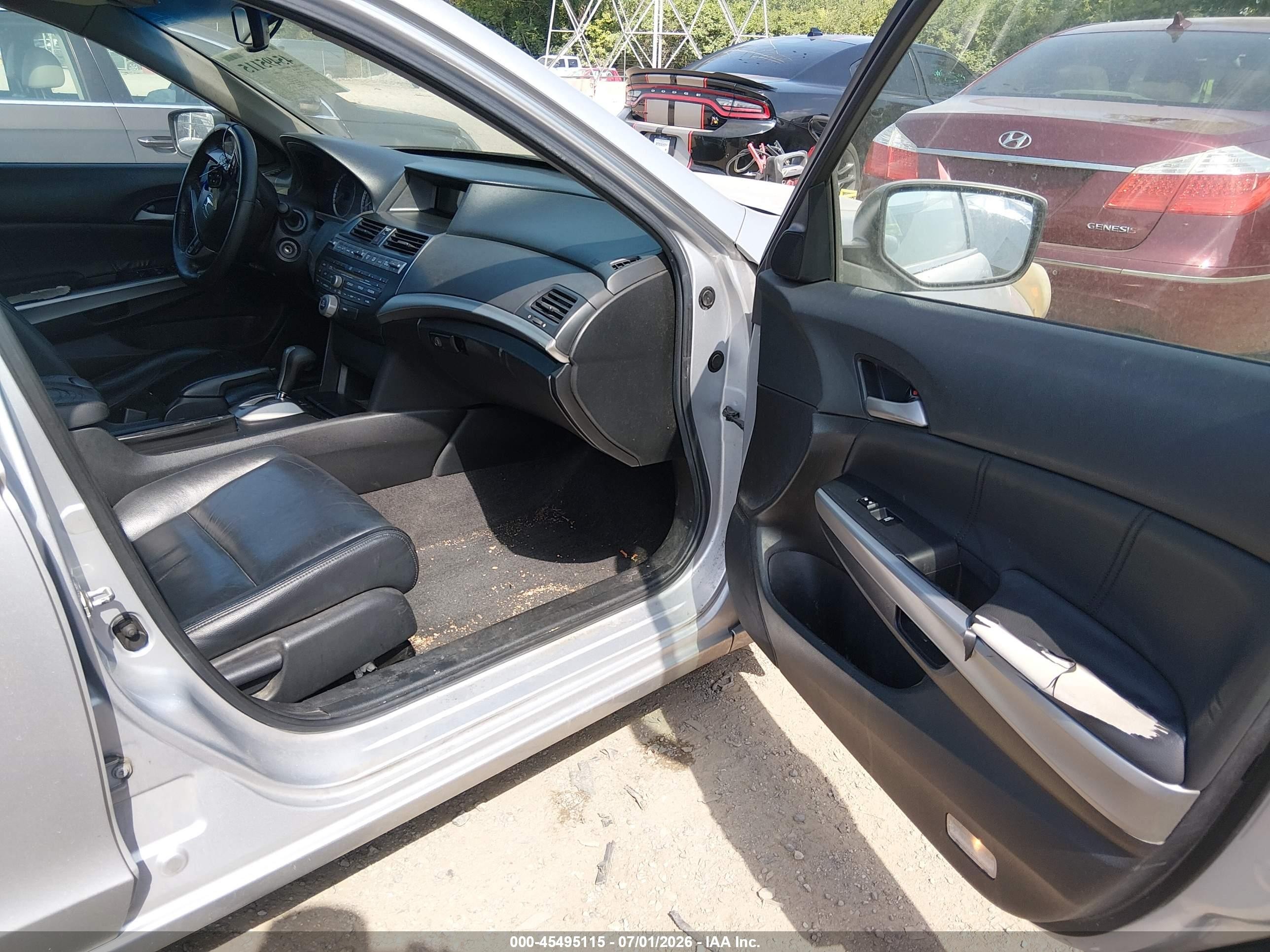 2010 Honda Accord 2.4 Ex-l Silver vin: 1HGCP2F83AA029541