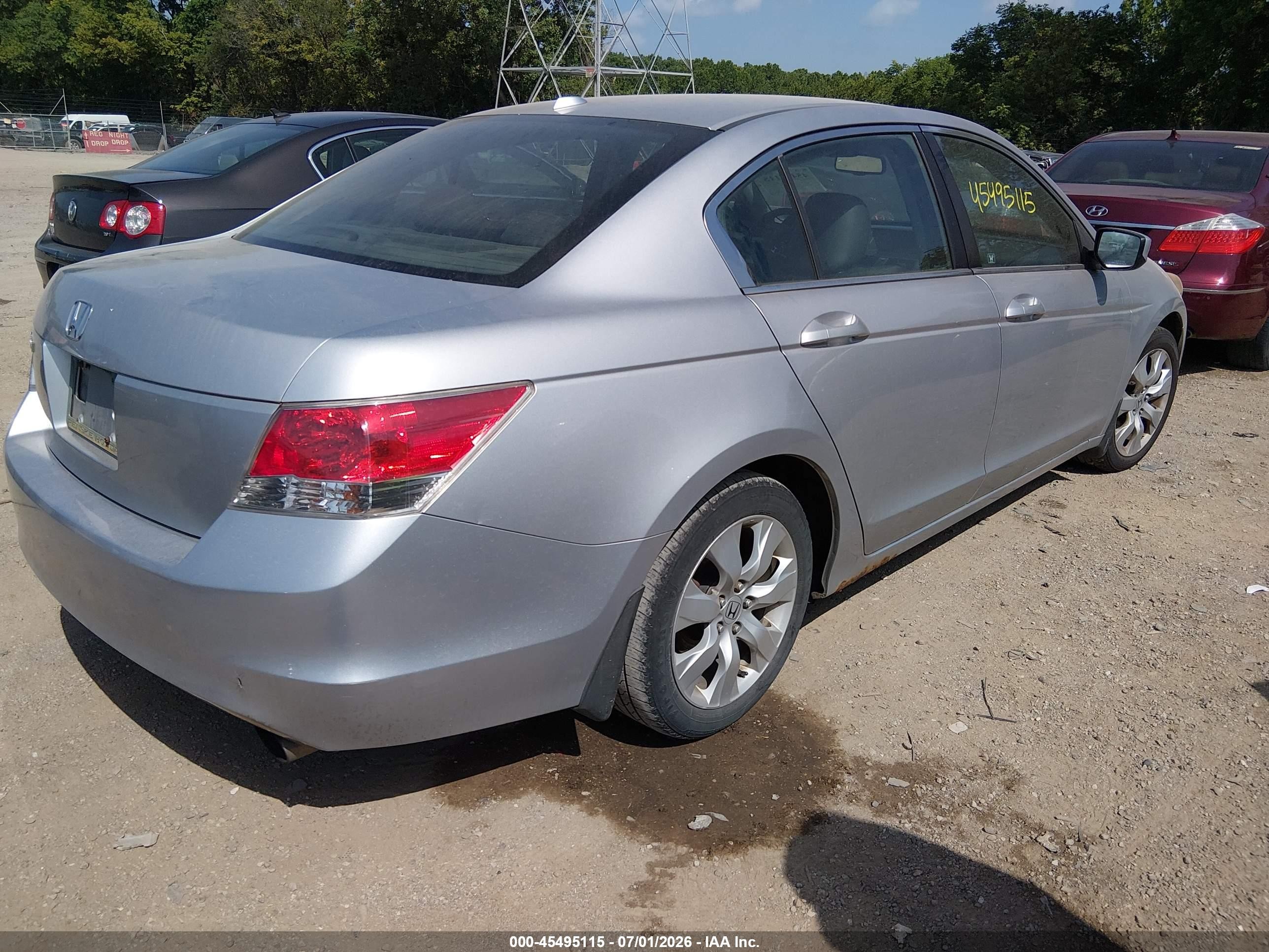 2010 Honda Accord 2.4 Ex-l Silver vin: 1HGCP2F83AA029541