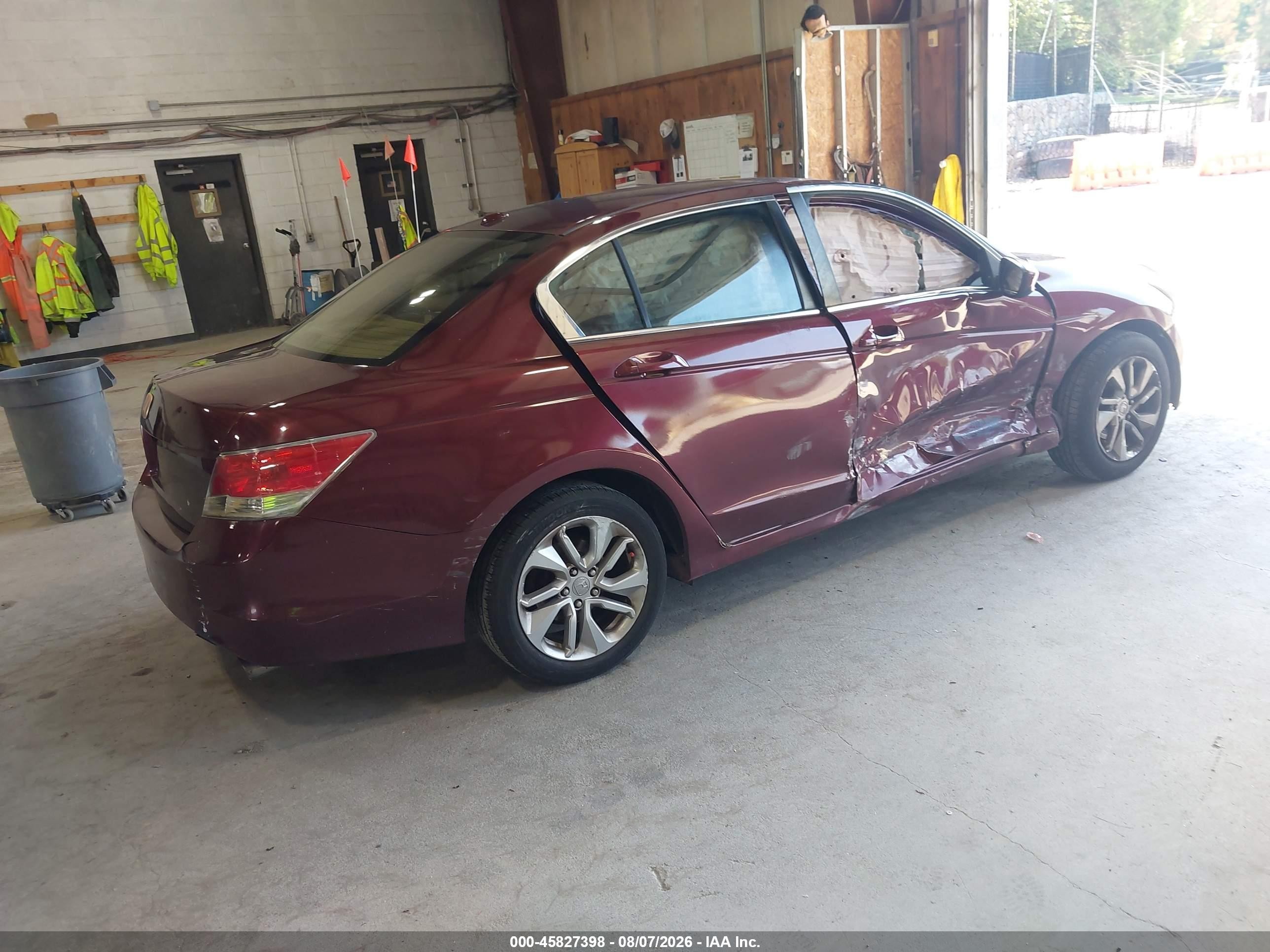 2010 Honda Accord 2.4 Ex-l Maroon vin: 1HGCP2F83AA031502