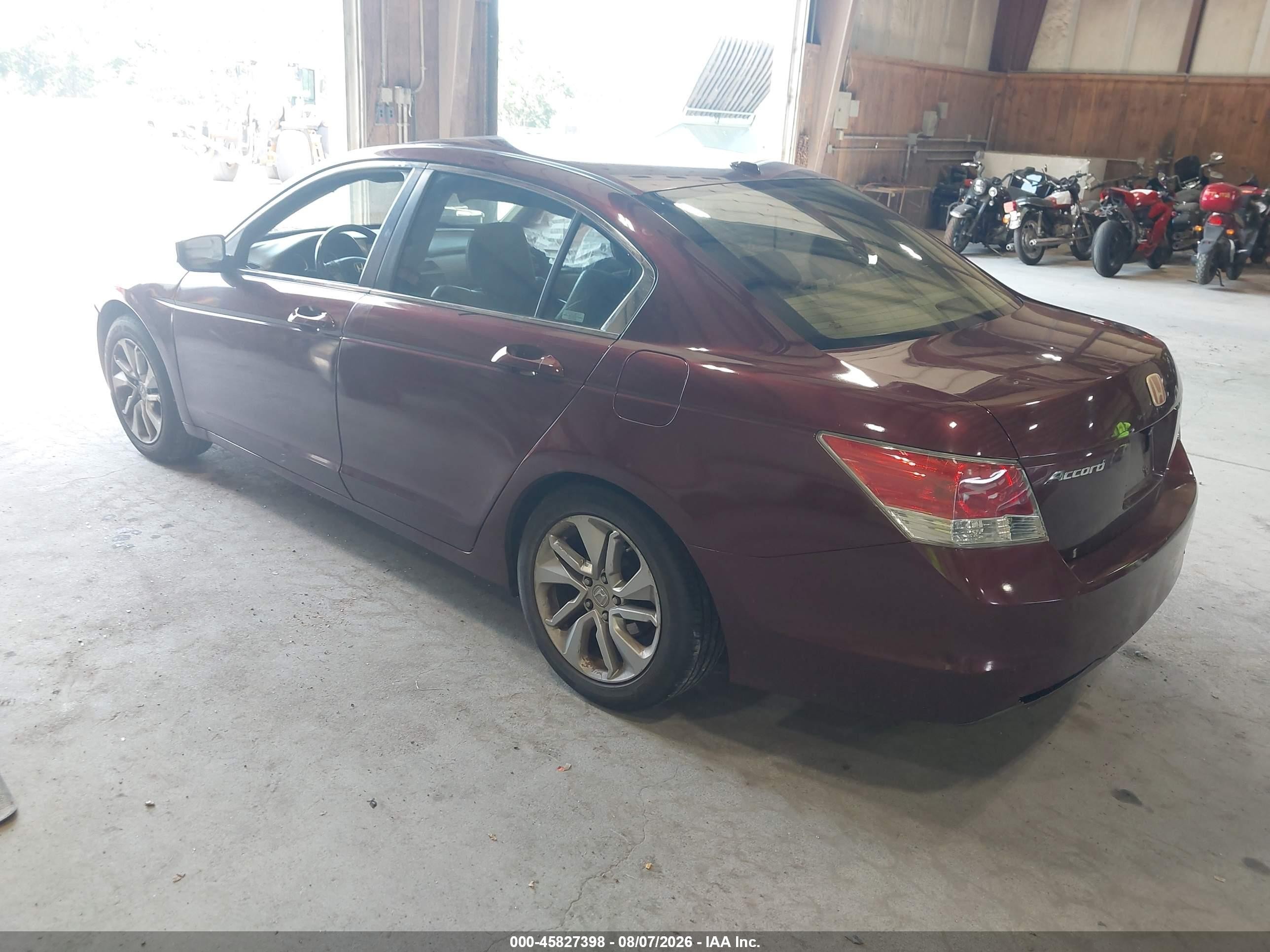 2010 Honda Accord 2.4 Ex-l Maroon vin: 1HGCP2F83AA031502