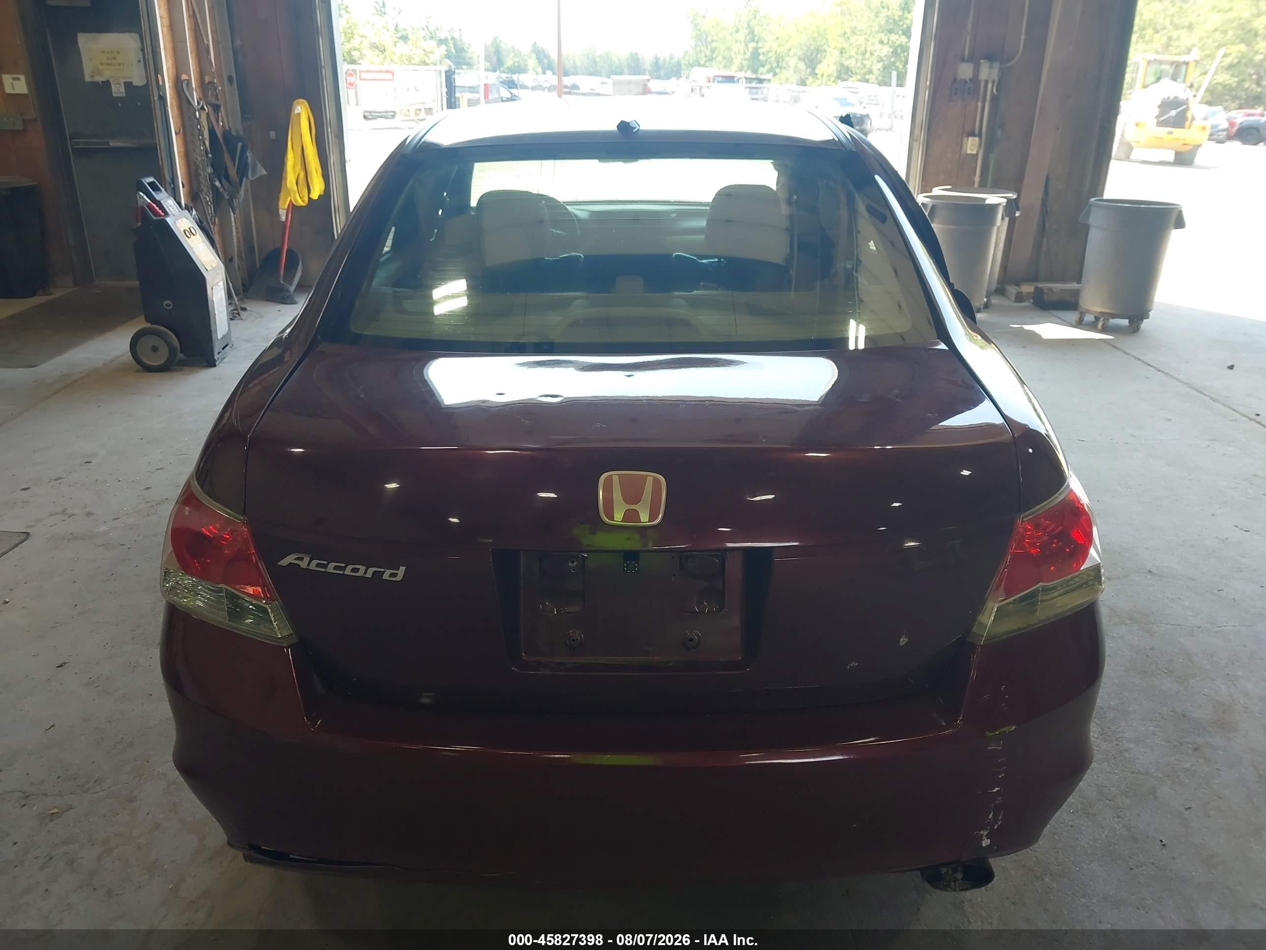 2010 Honda Accord 2.4 Ex-l Maroon vin: 1HGCP2F83AA031502