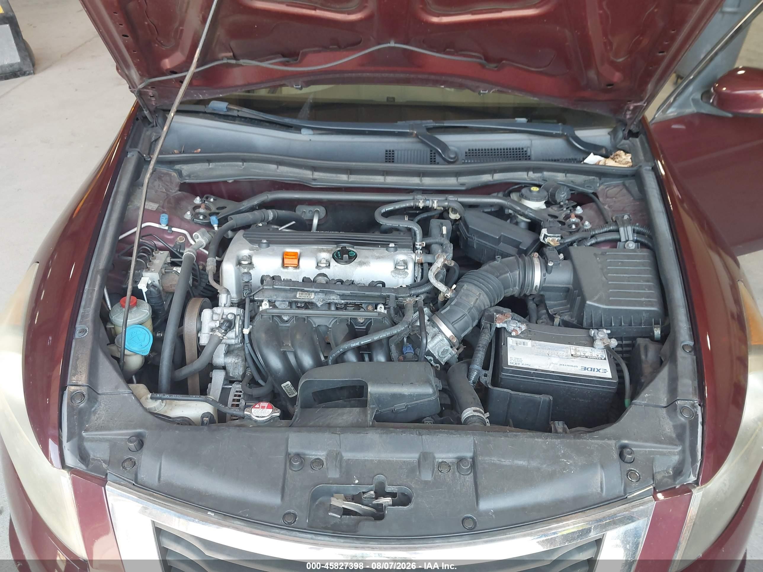 2010 Honda Accord 2.4 Ex-l Maroon vin: 1HGCP2F83AA031502