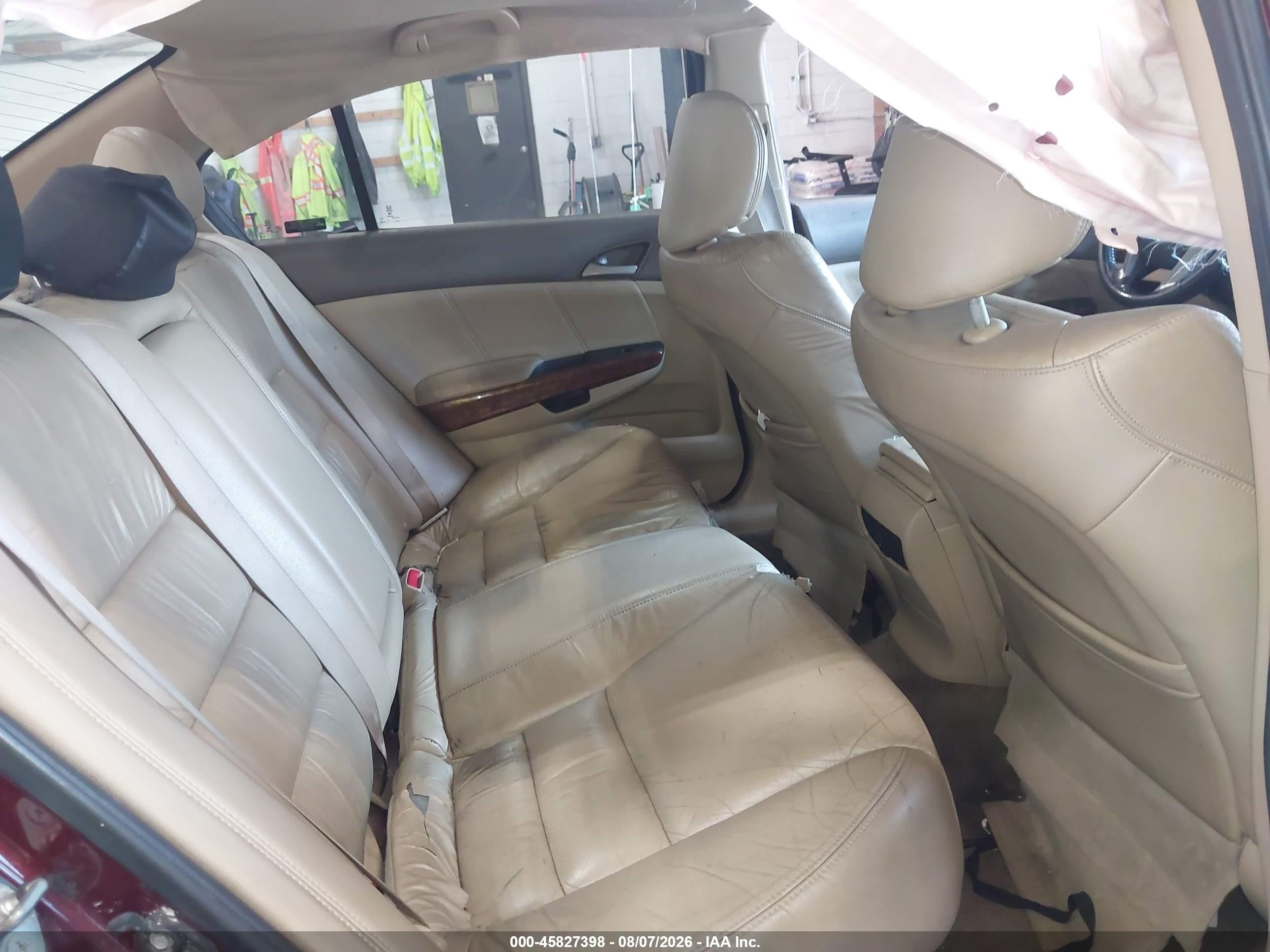 2010 Honda Accord 2.4 Ex-l Maroon vin: 1HGCP2F83AA031502