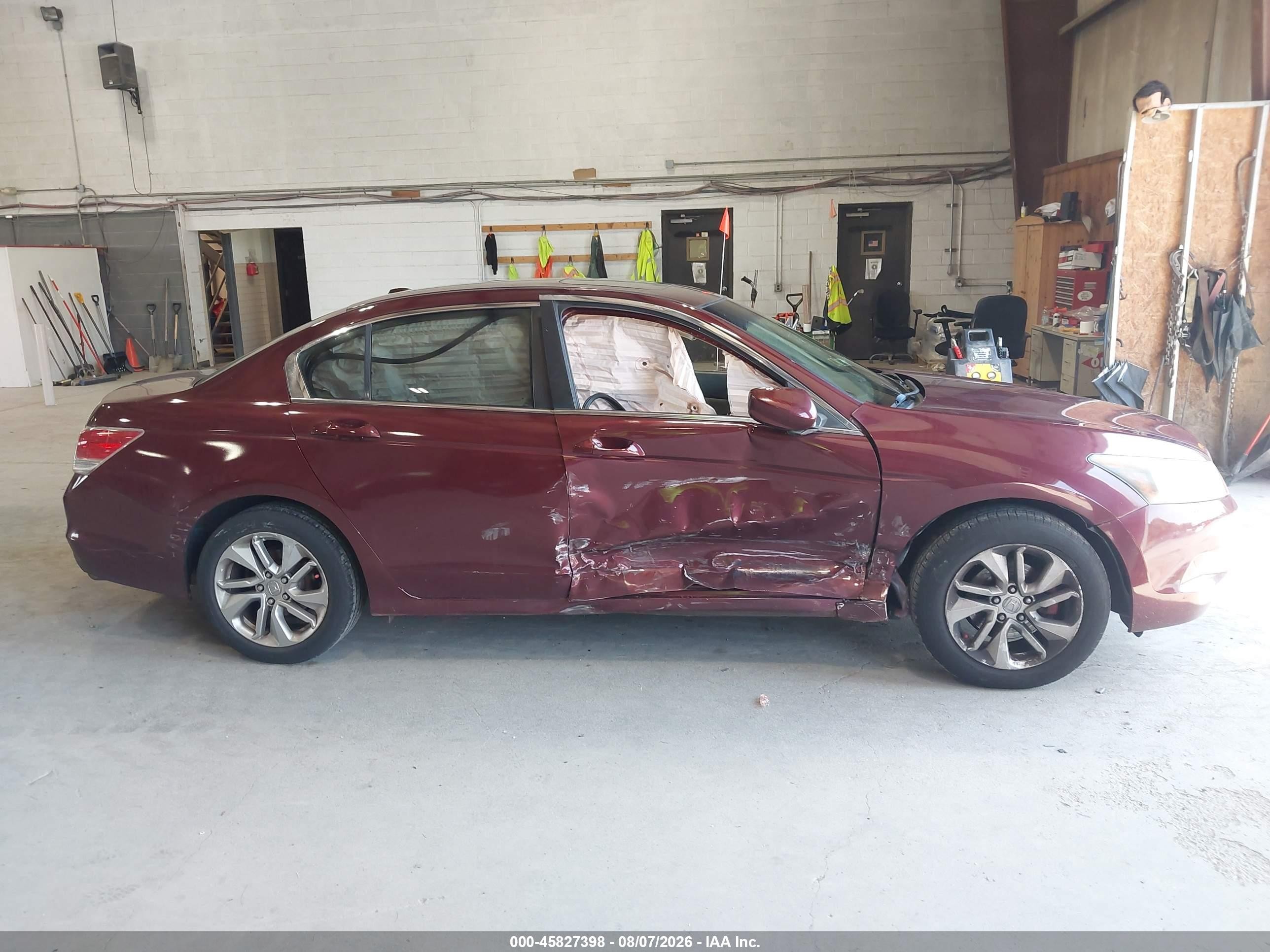 2010 Honda Accord 2.4 Ex-l Maroon vin: 1HGCP2F83AA031502