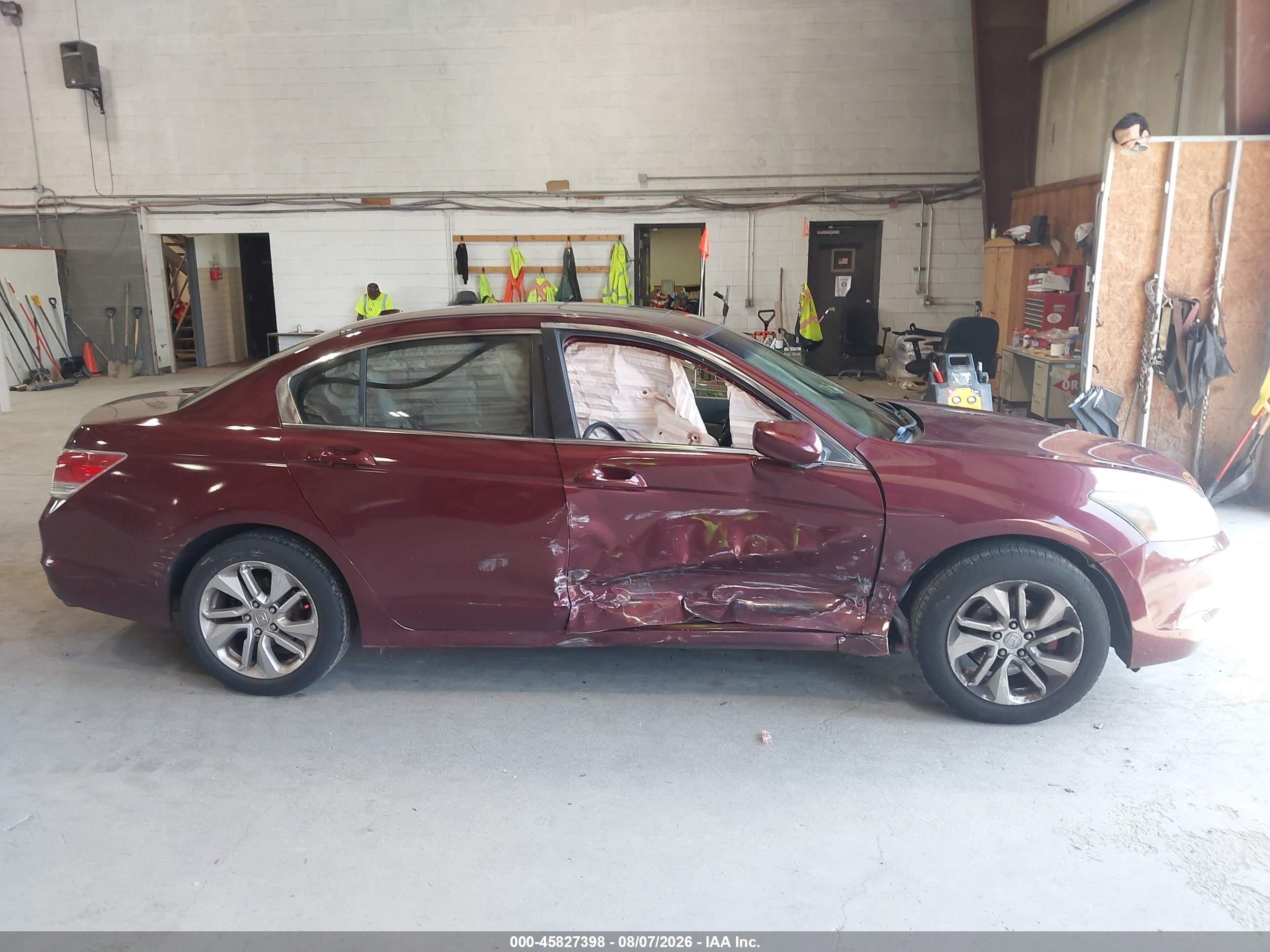 2010 Honda Accord 2.4 Ex-l Maroon vin: 1HGCP2F83AA031502