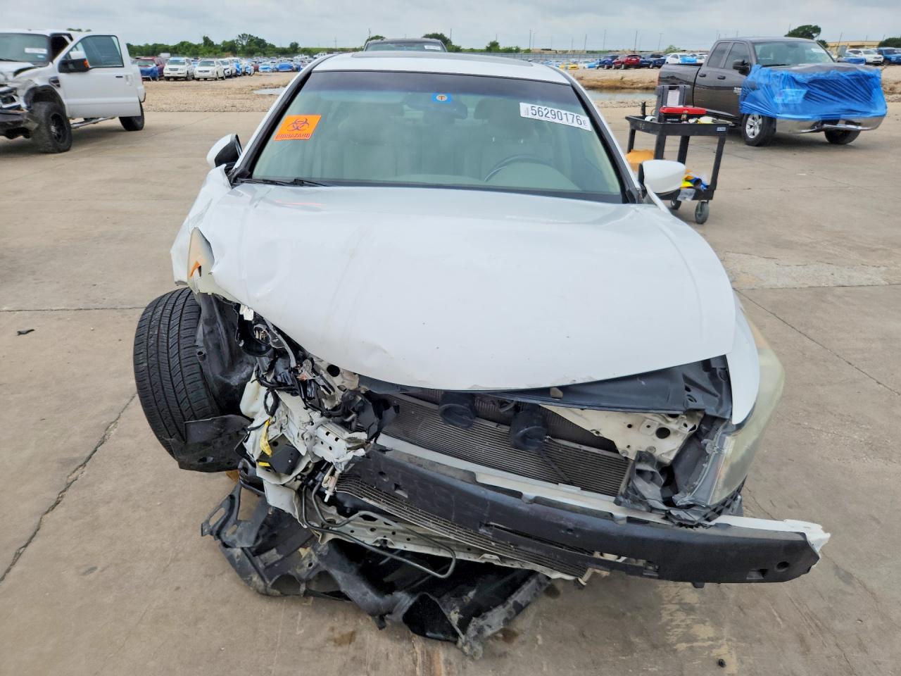 2010 Honda Accord Exl White vin: 1HGCP2F83AA033086