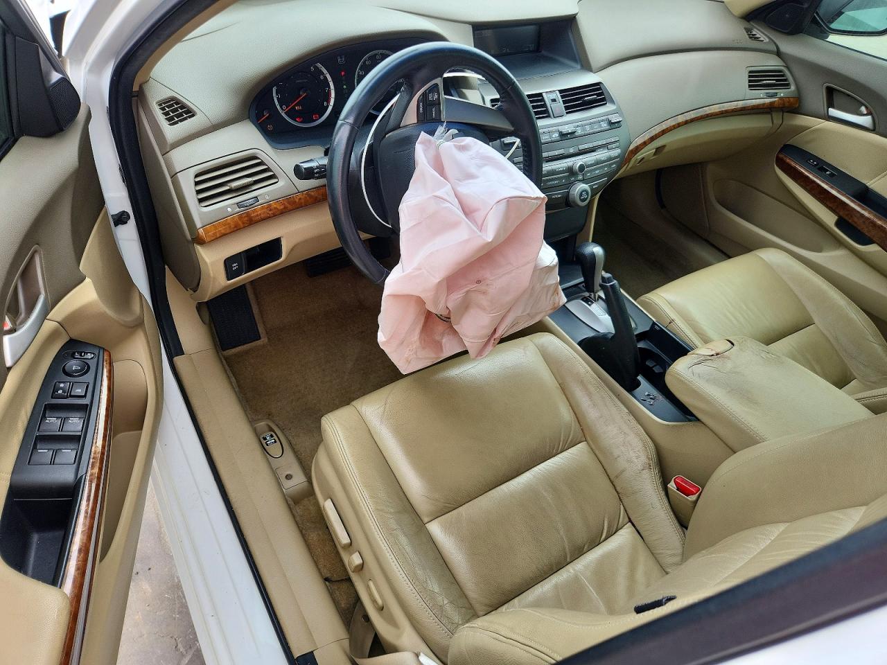 2010 Honda Accord Exl White vin: 1HGCP2F83AA033086