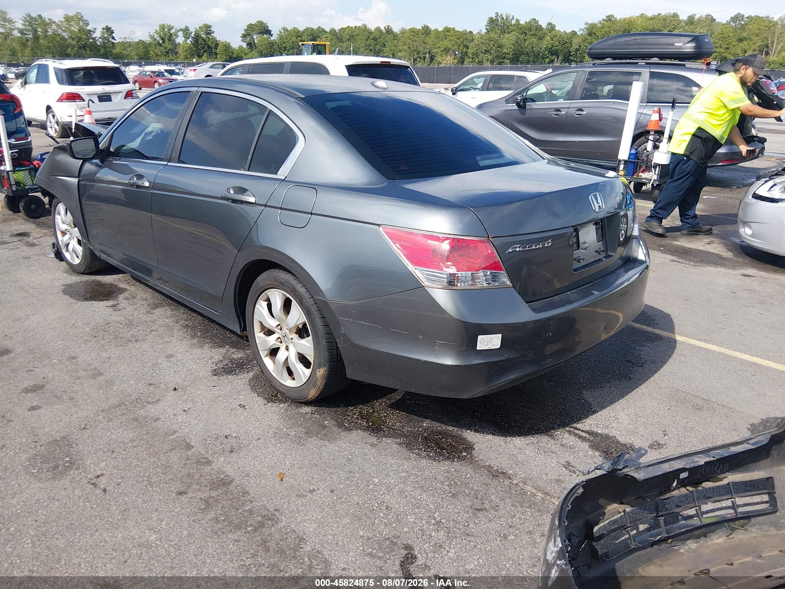 2010 Honda Accord 2.4 Ex-l Gray vin: 1HGCP2F83AA049952