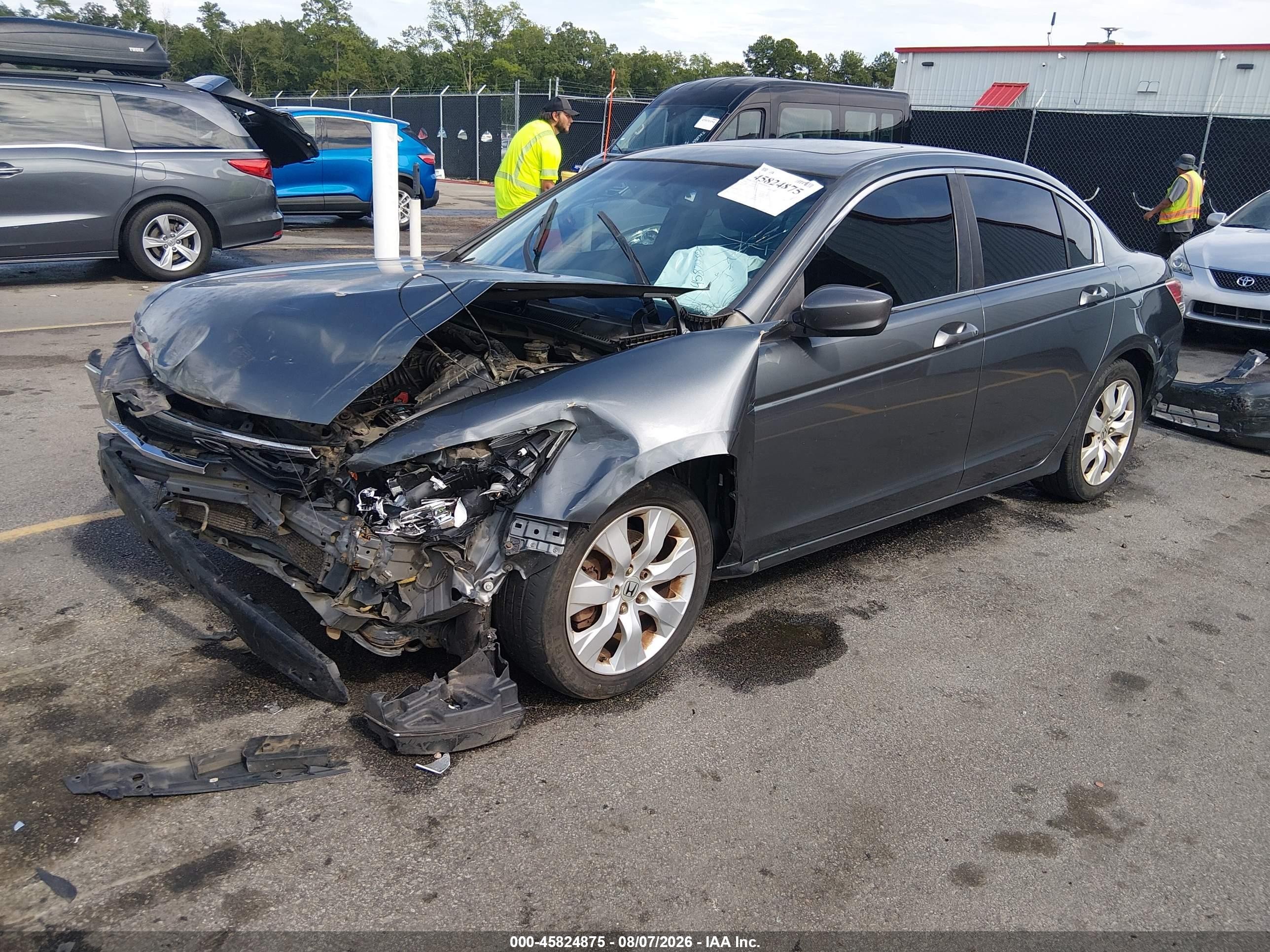2010 Honda Accord 2.4 Ex-l Gray vin: 1HGCP2F83AA049952