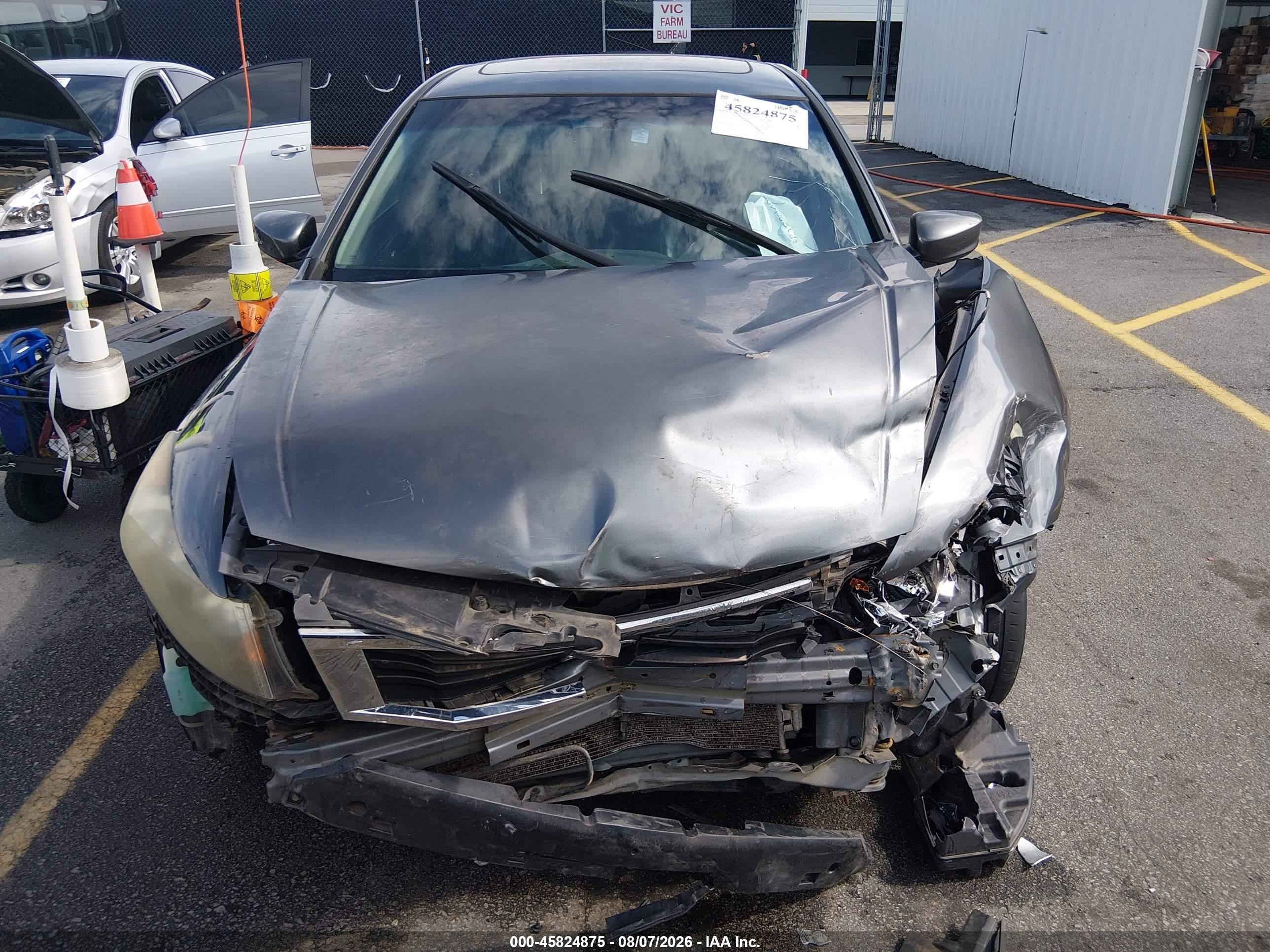 2010 Honda Accord 2.4 Ex-l Gray vin: 1HGCP2F83AA049952