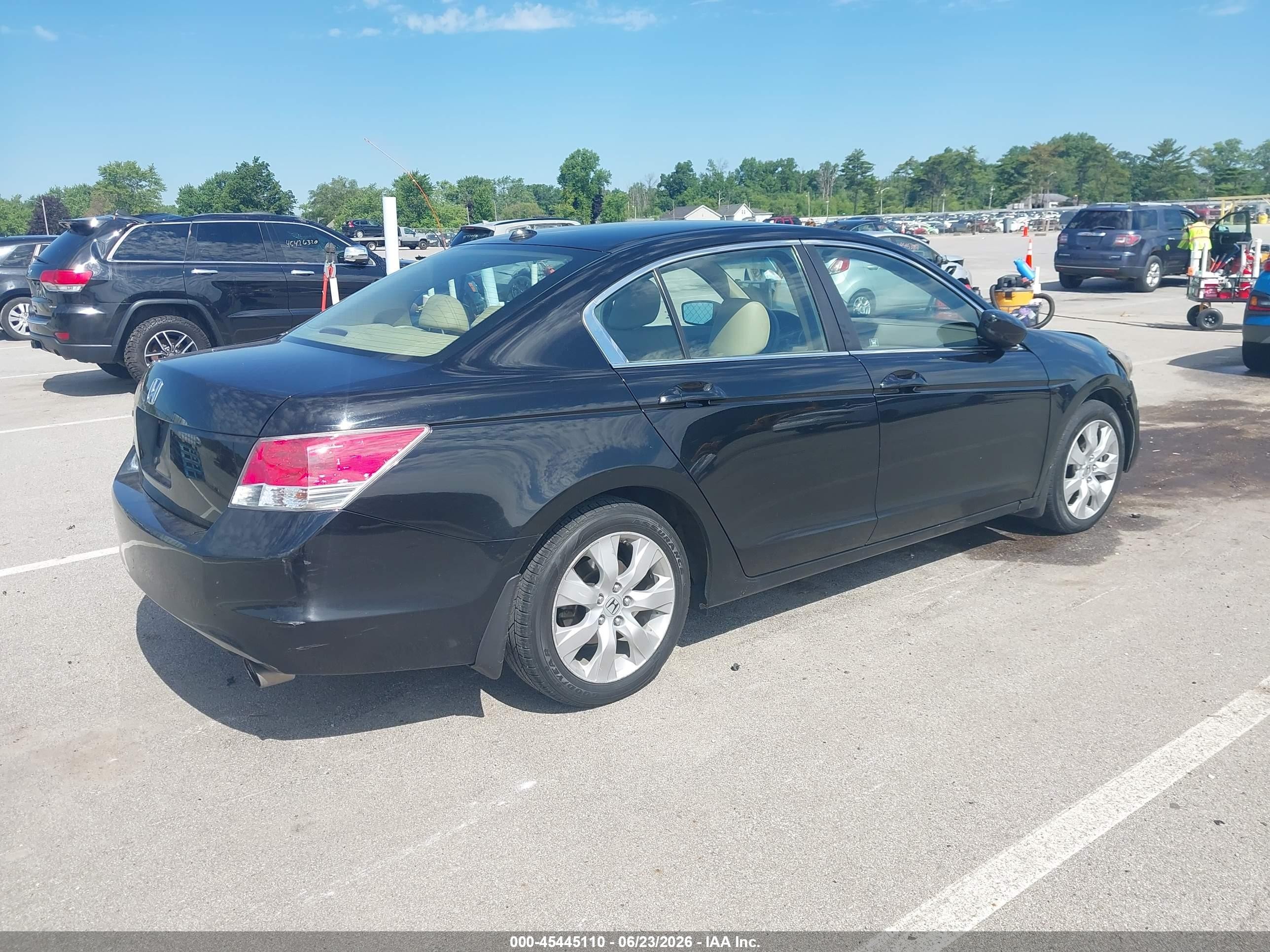 2010 Honda Accord 2.4 Ex-l Black vin: 1HGCP2F83AA083440