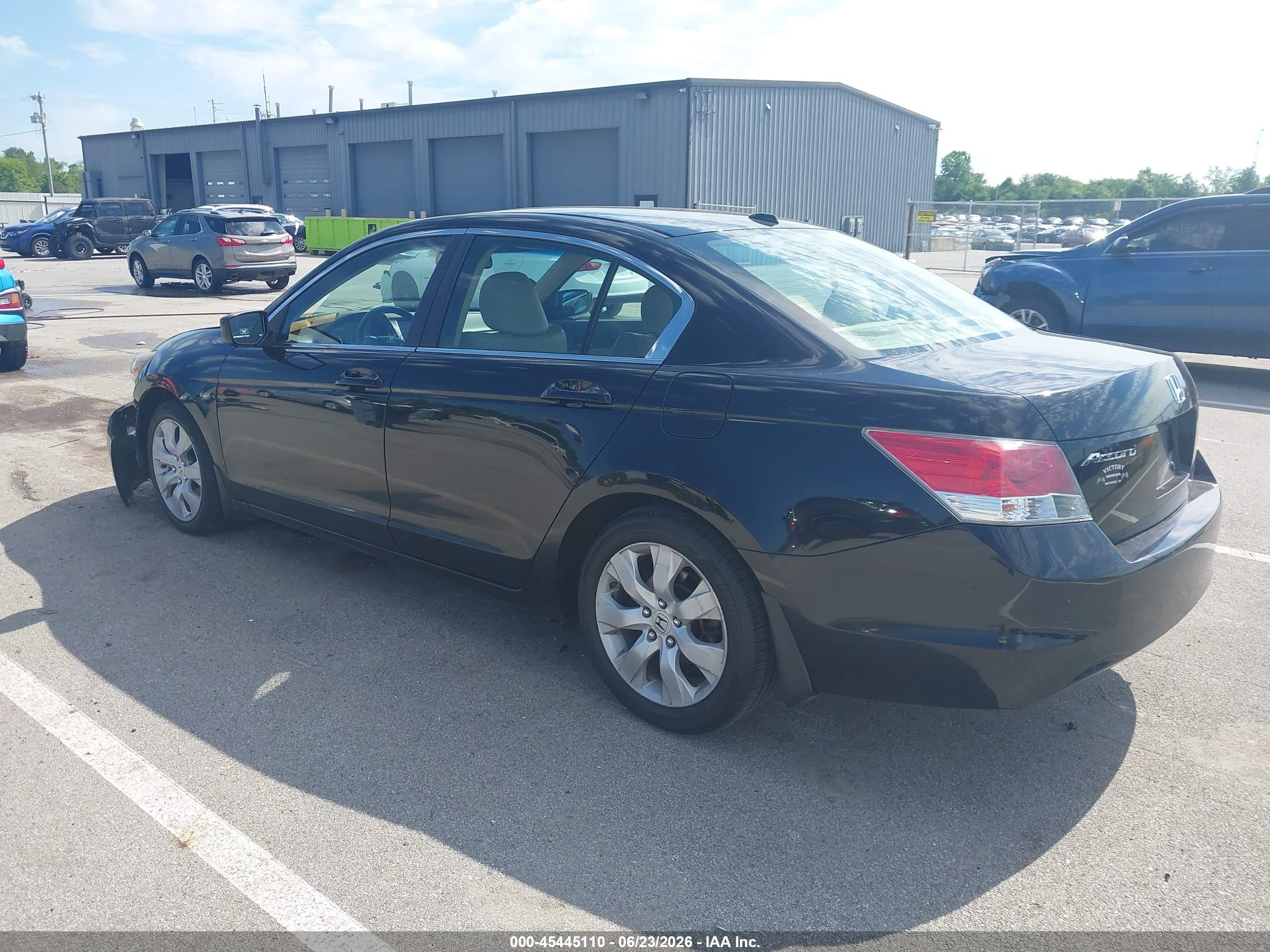 2010 Honda Accord 2.4 Ex-l Black vin: 1HGCP2F83AA083440