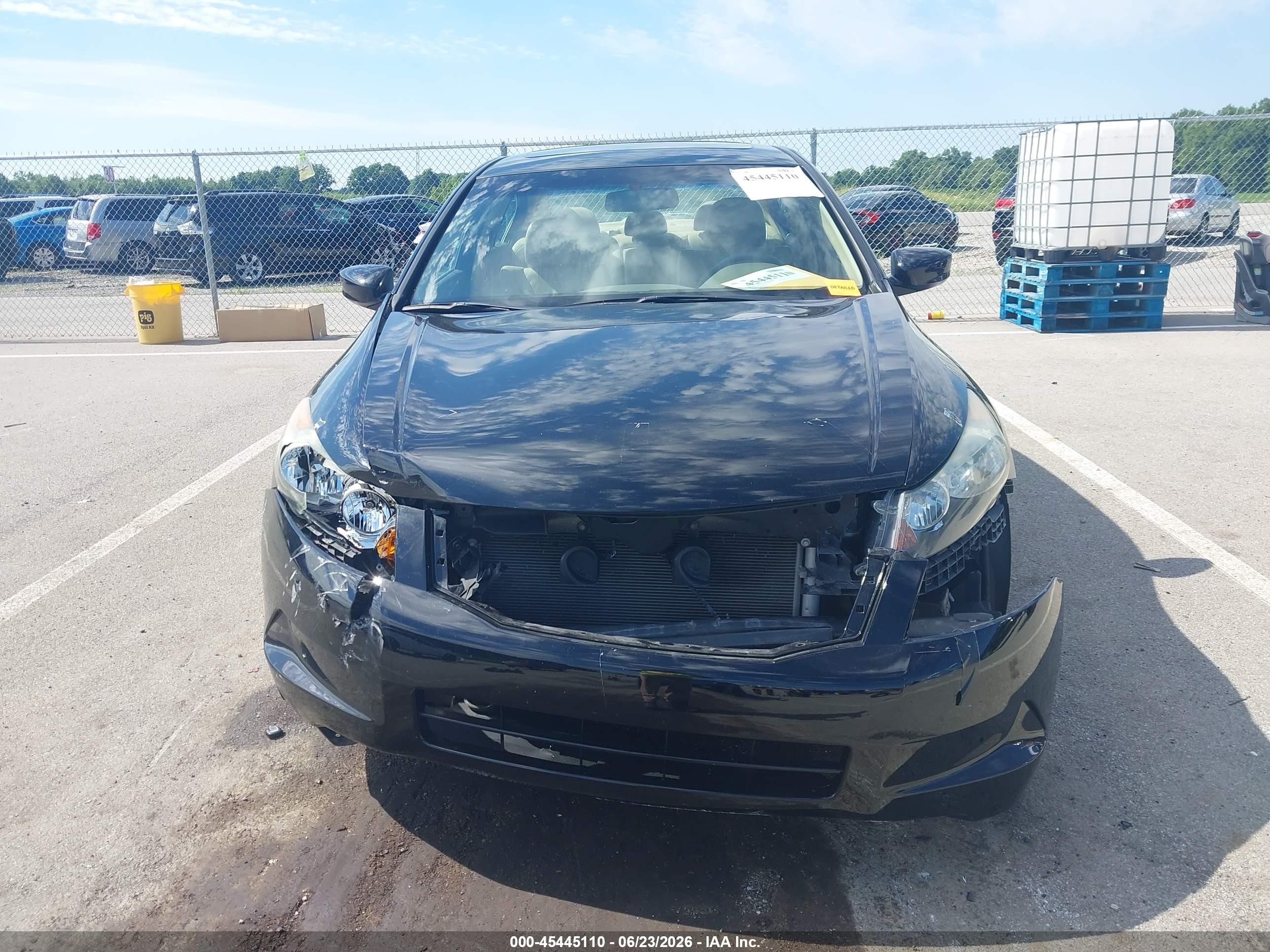 2010 Honda Accord 2.4 Ex-l Black vin: 1HGCP2F83AA083440