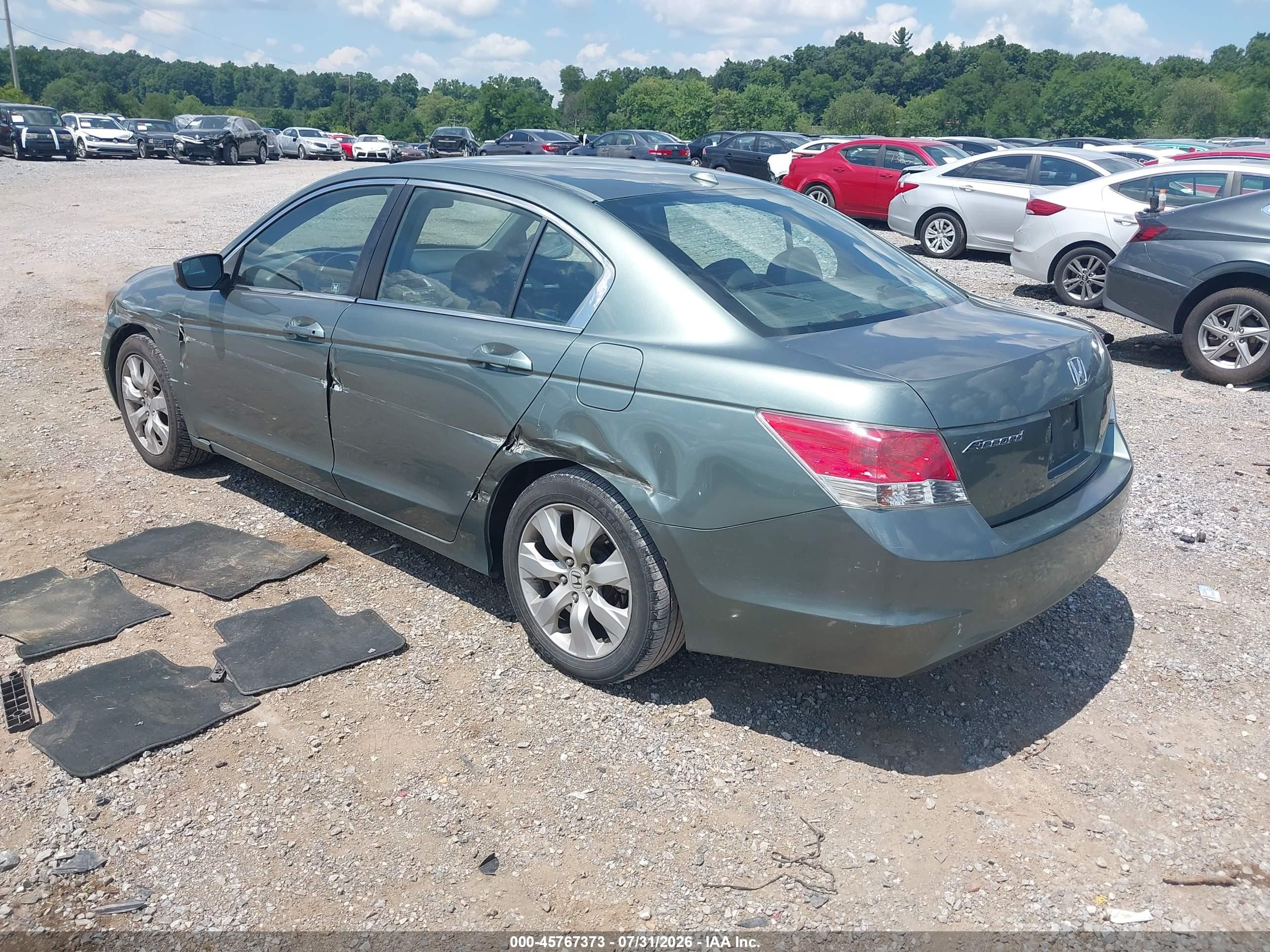 2010 Honda Accord 2.4 Ex-l Green vin: 1HGCP2F83AA116548