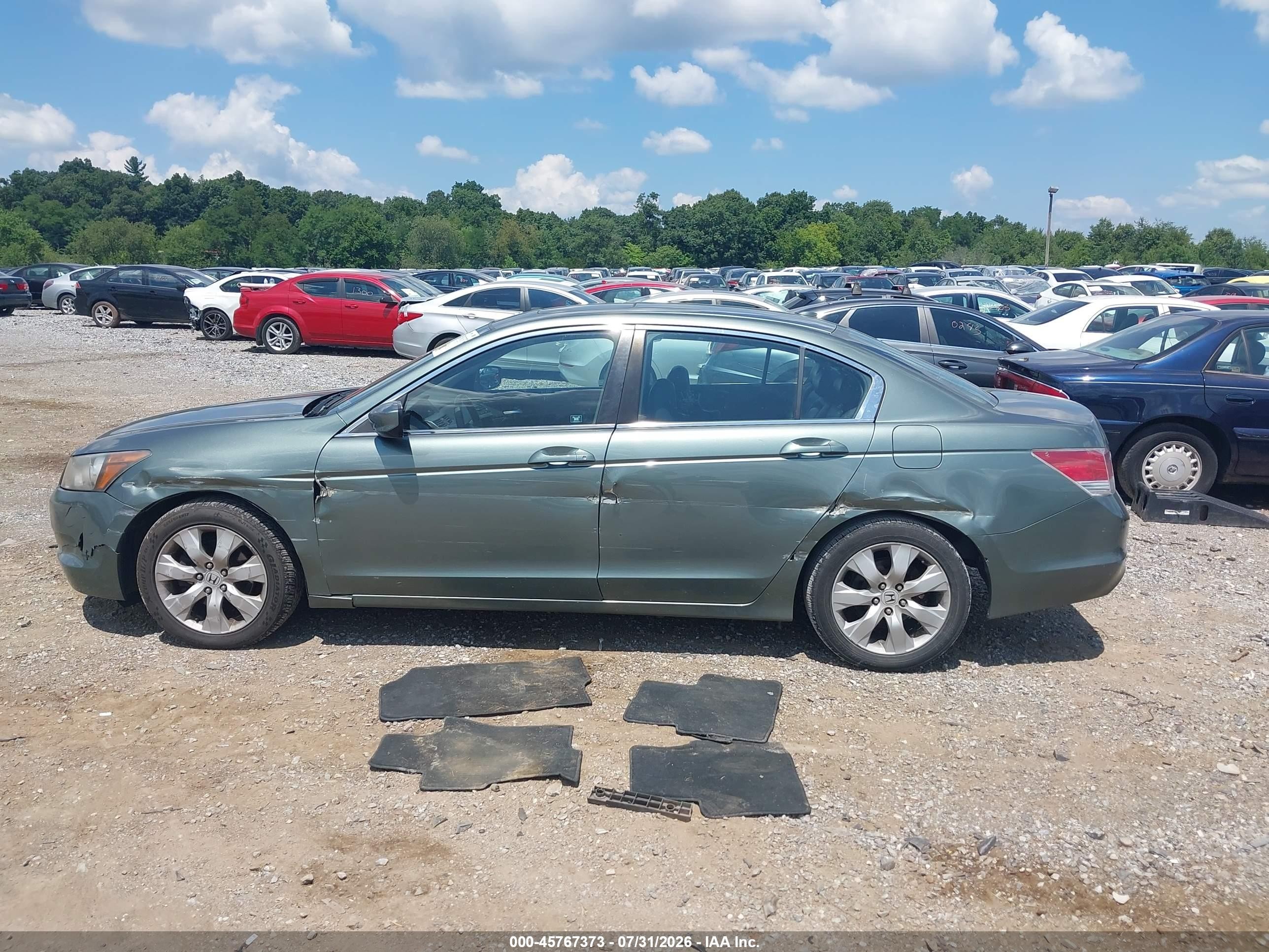 2010 Honda Accord 2.4 Ex-l Green vin: 1HGCP2F83AA116548