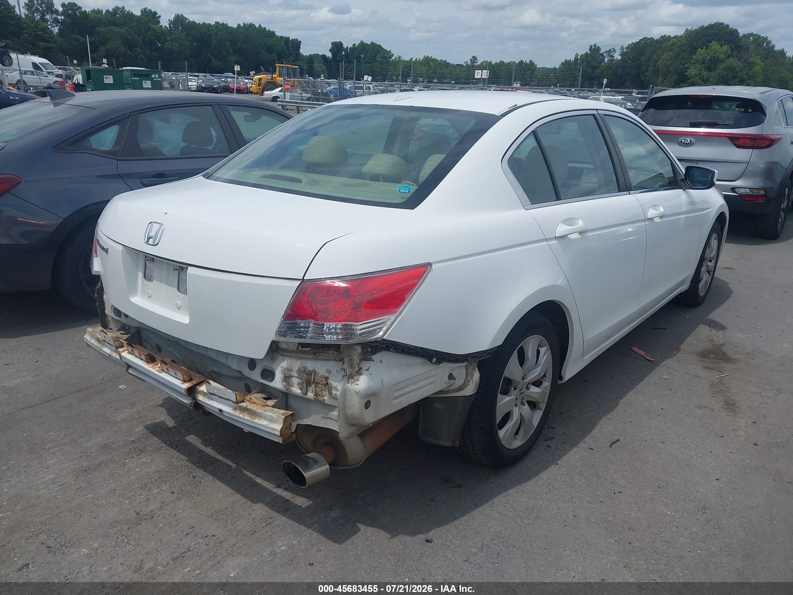 2010 Honda Accord 2.4 Ex-l Белый vin: 1HGCP2F83AA138081