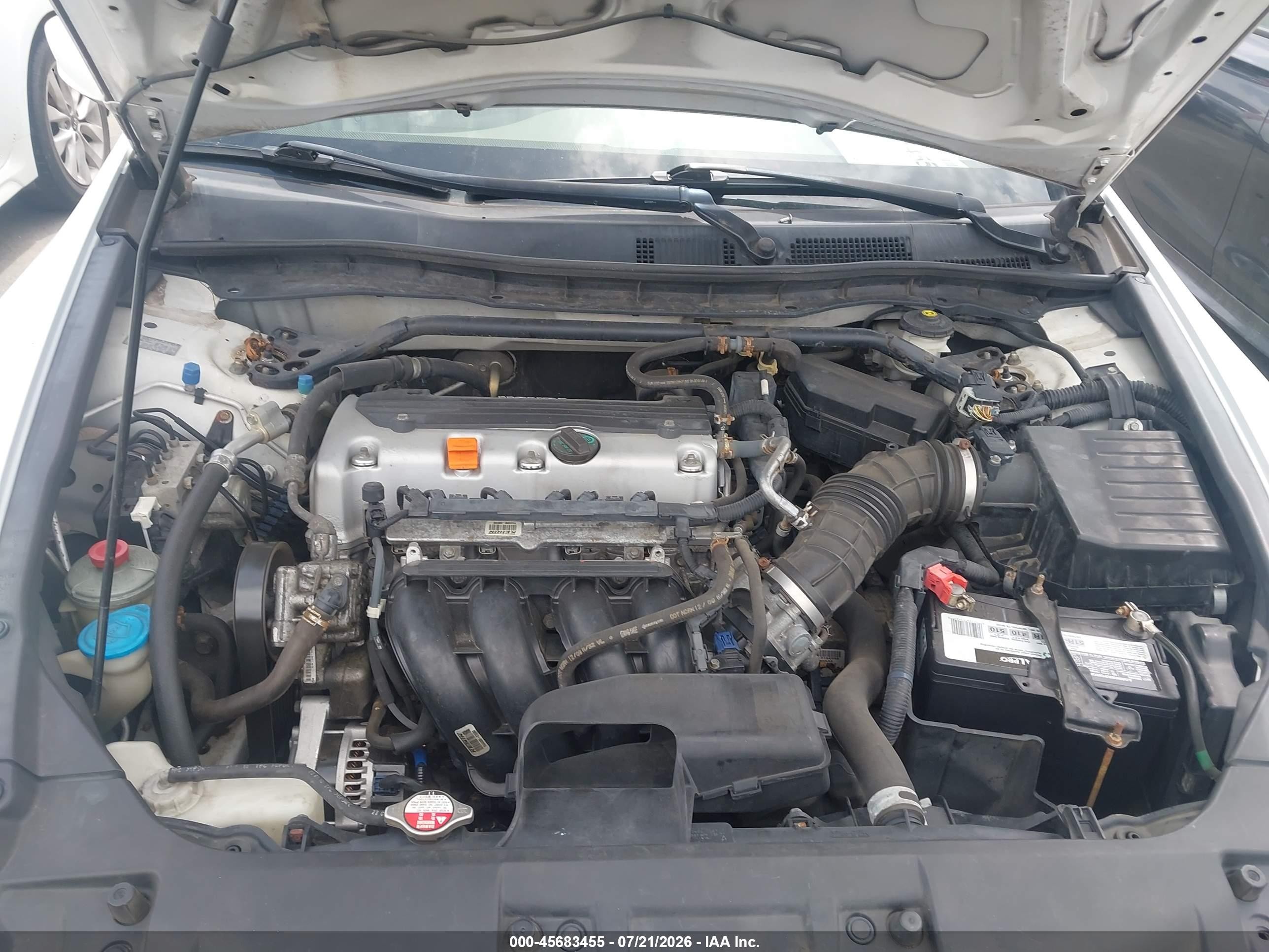 2010 Honda Accord 2.4 Ex-l Белый vin: 1HGCP2F83AA138081