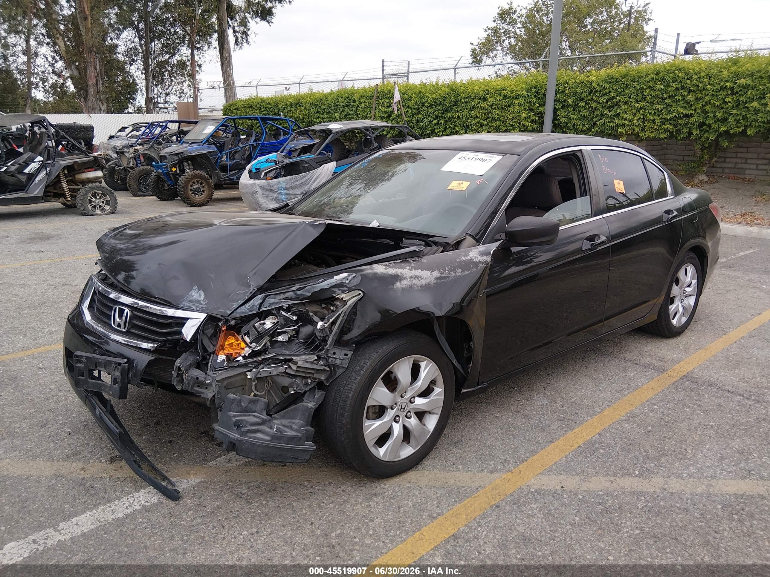 2010 Honda Accord 2.4 Ex-l Черный vin: 1HGCP2F83AA148609