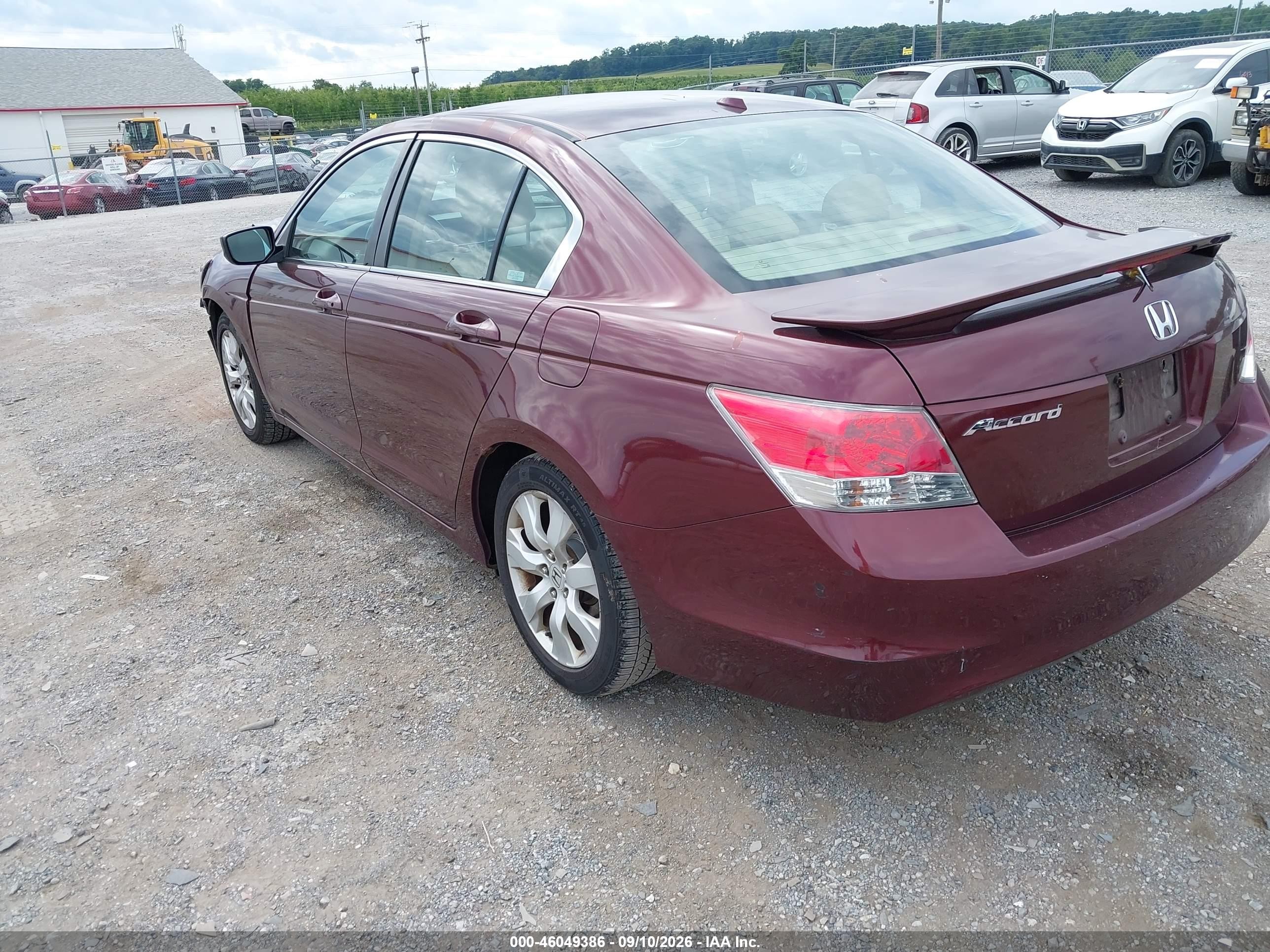 2010 Honda Accord 2.4 Ex-l Maroon vin: 1HGCP2F83AA168987