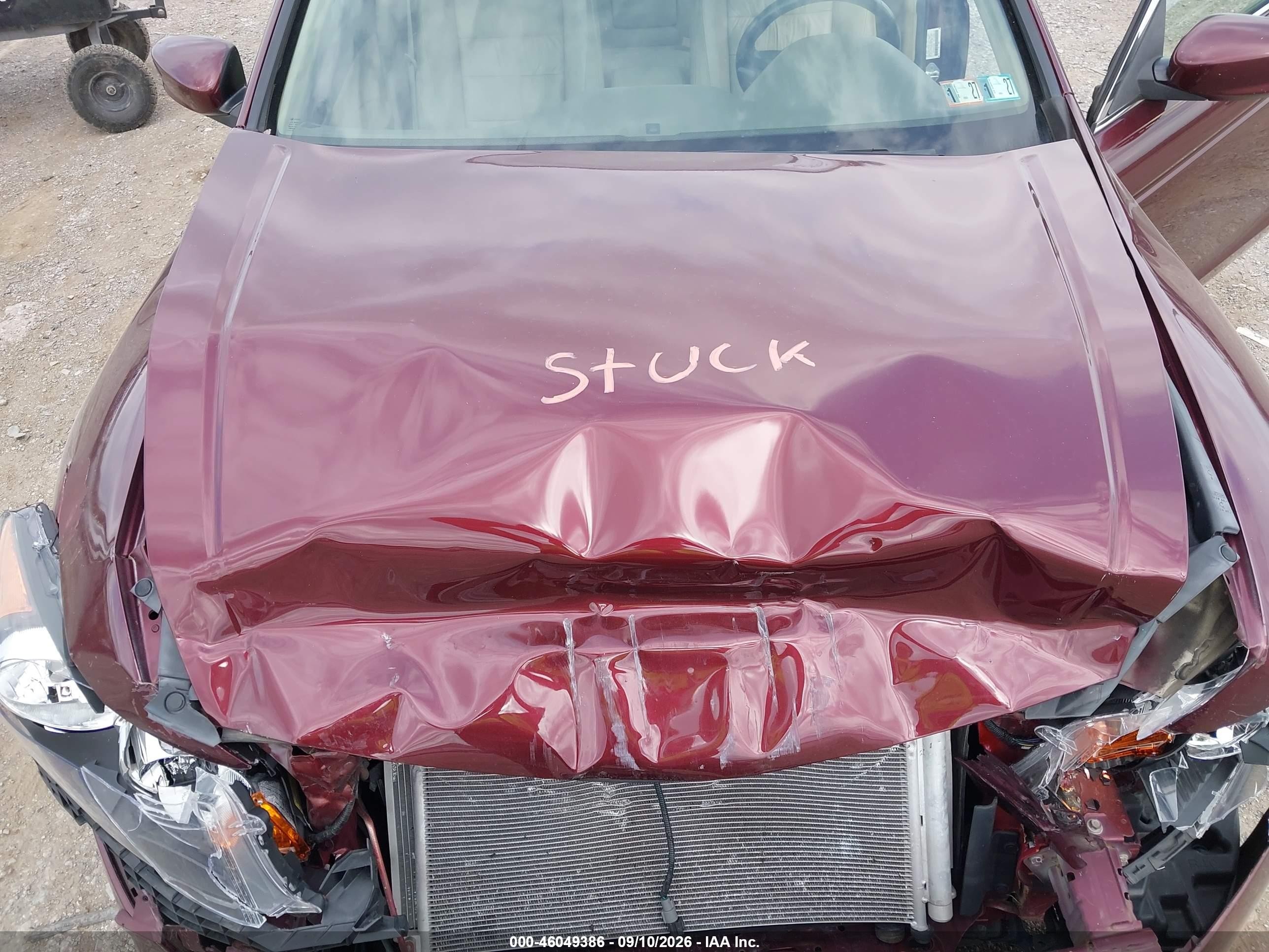 2010 Honda Accord 2.4 Ex-l Maroon vin: 1HGCP2F83AA168987