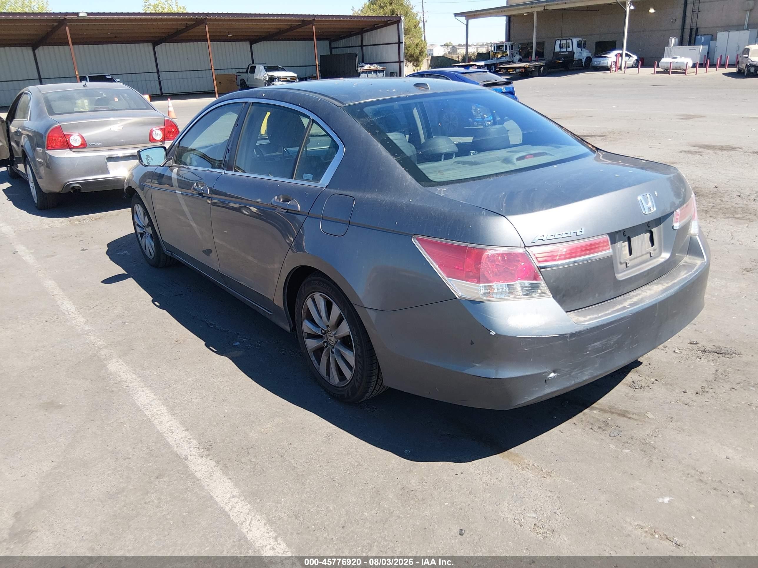 2011 Honda Accord 2.4 Ex-l Gray vin: 1HGCP2F83BA000705